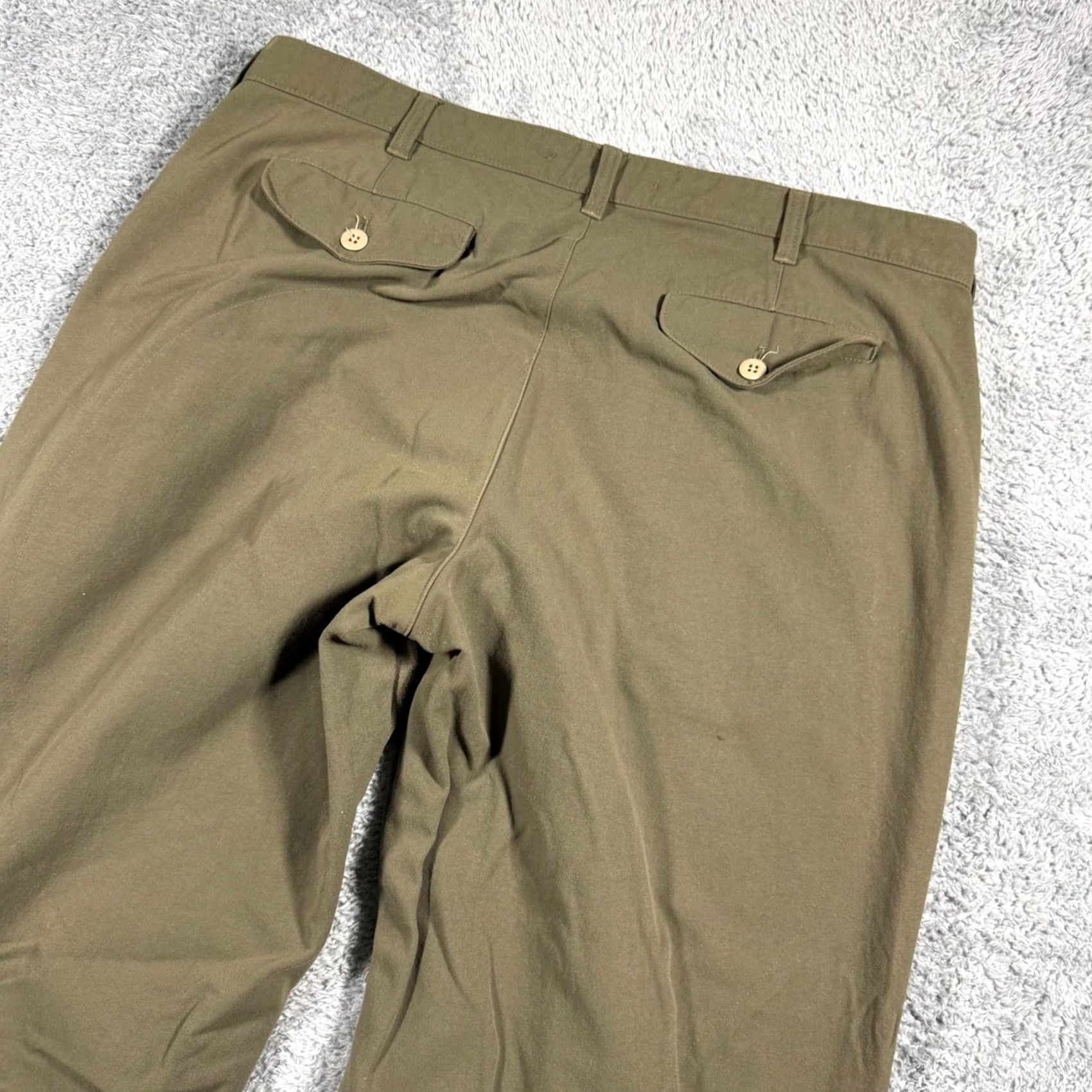 Vintage LL Bean Upland Hunting Pants Olive Green Nylon Brush Guard Field 40x29 Mens Size US 40 / EU 56 - 5 Thumbnail