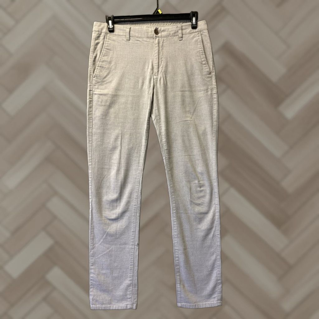 Bonobos BONOBOS Pants Gray Plaid Slim Straight Fit 32x34 Casual Mens Size US 32 / EU 48 - 1 Thumbnail