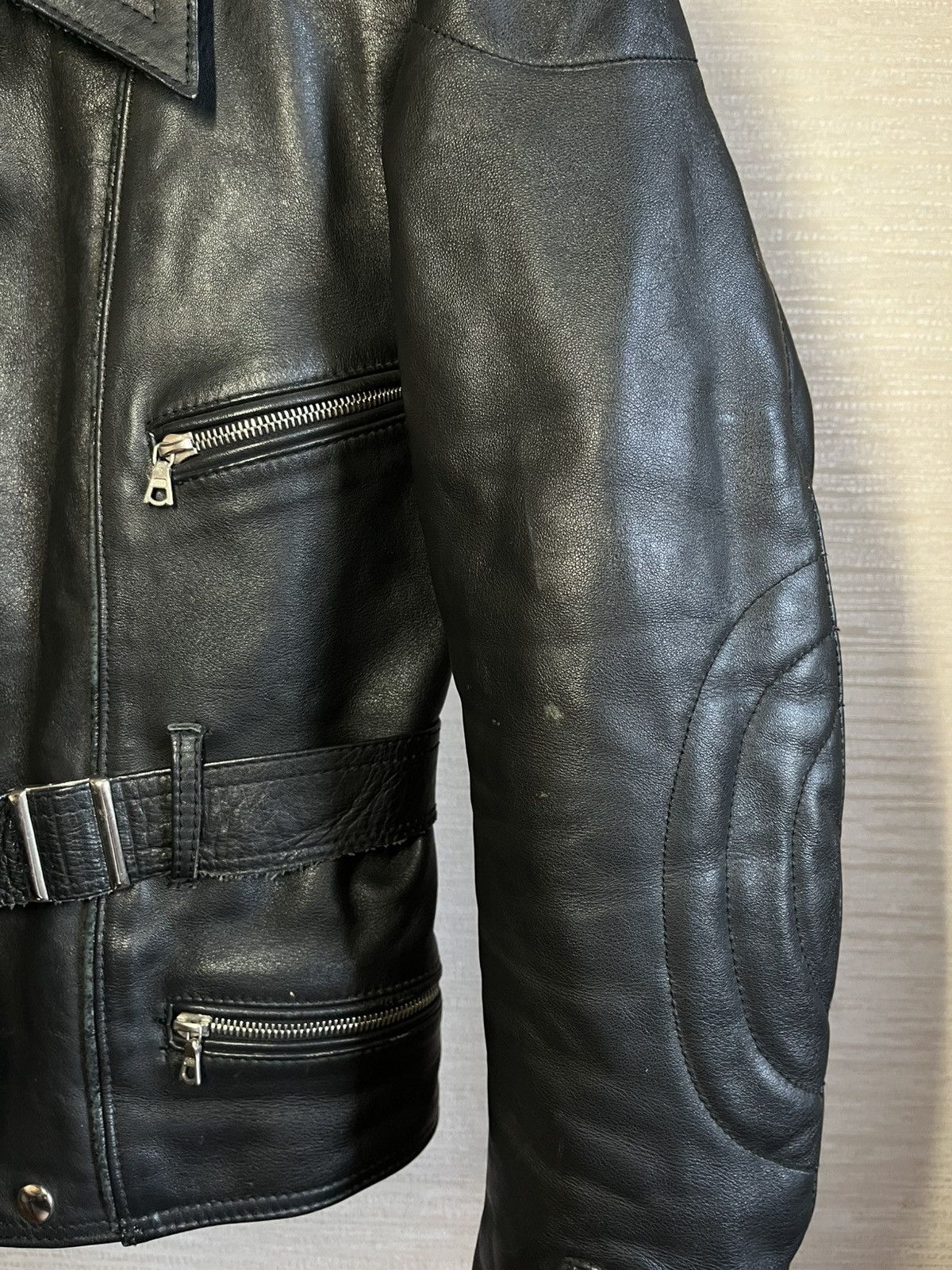 Other Vintage Schwabenleder Leather Moto Jacket Size US S / EU 44-46 / 1 - 5 Thumbnail