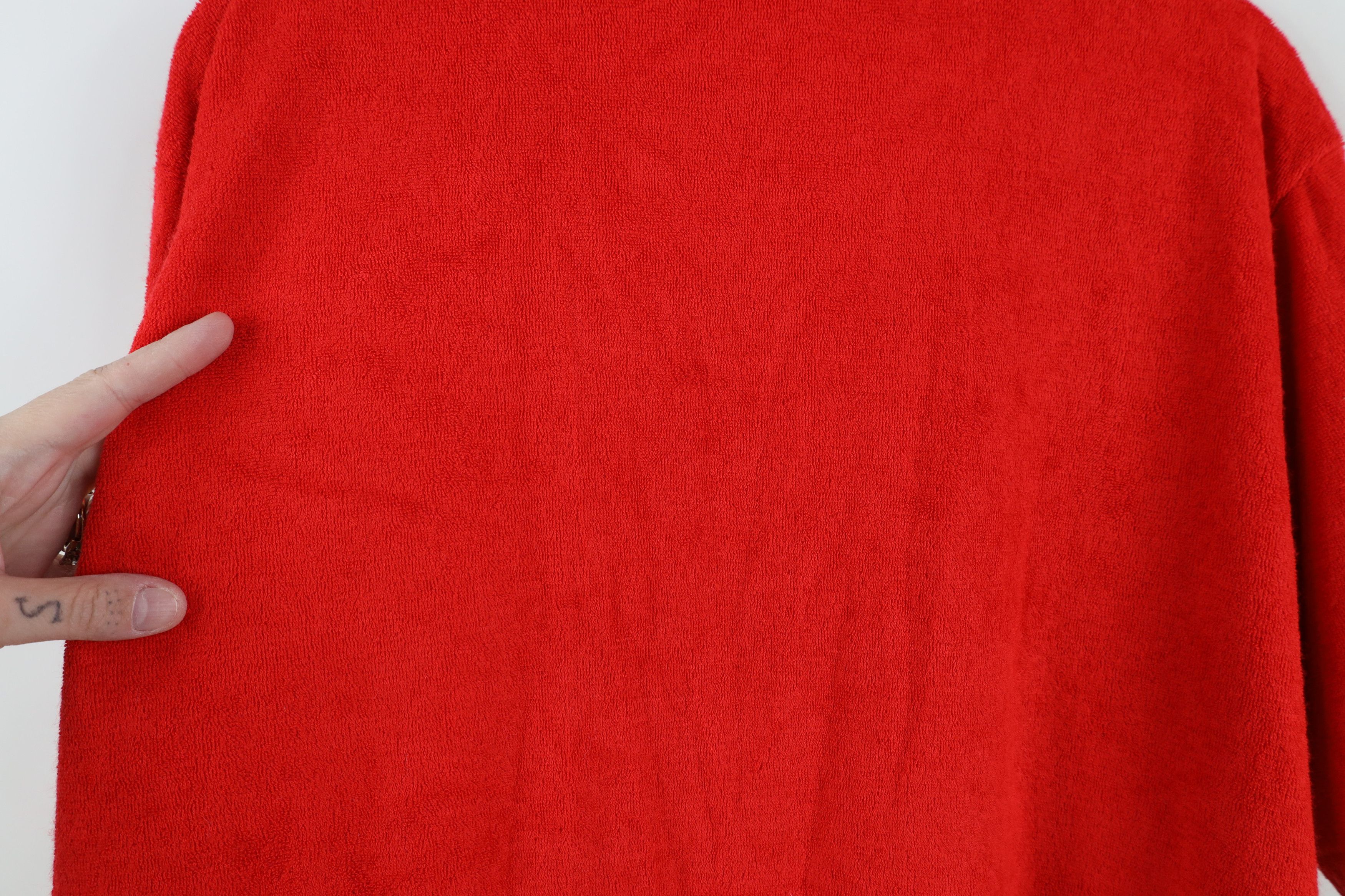 Vintage Vintage 70s Streetwear Cloth Collared Polo Shirt Red USA Size US L / EU 52-54 / 3 - 11 Thumbnail