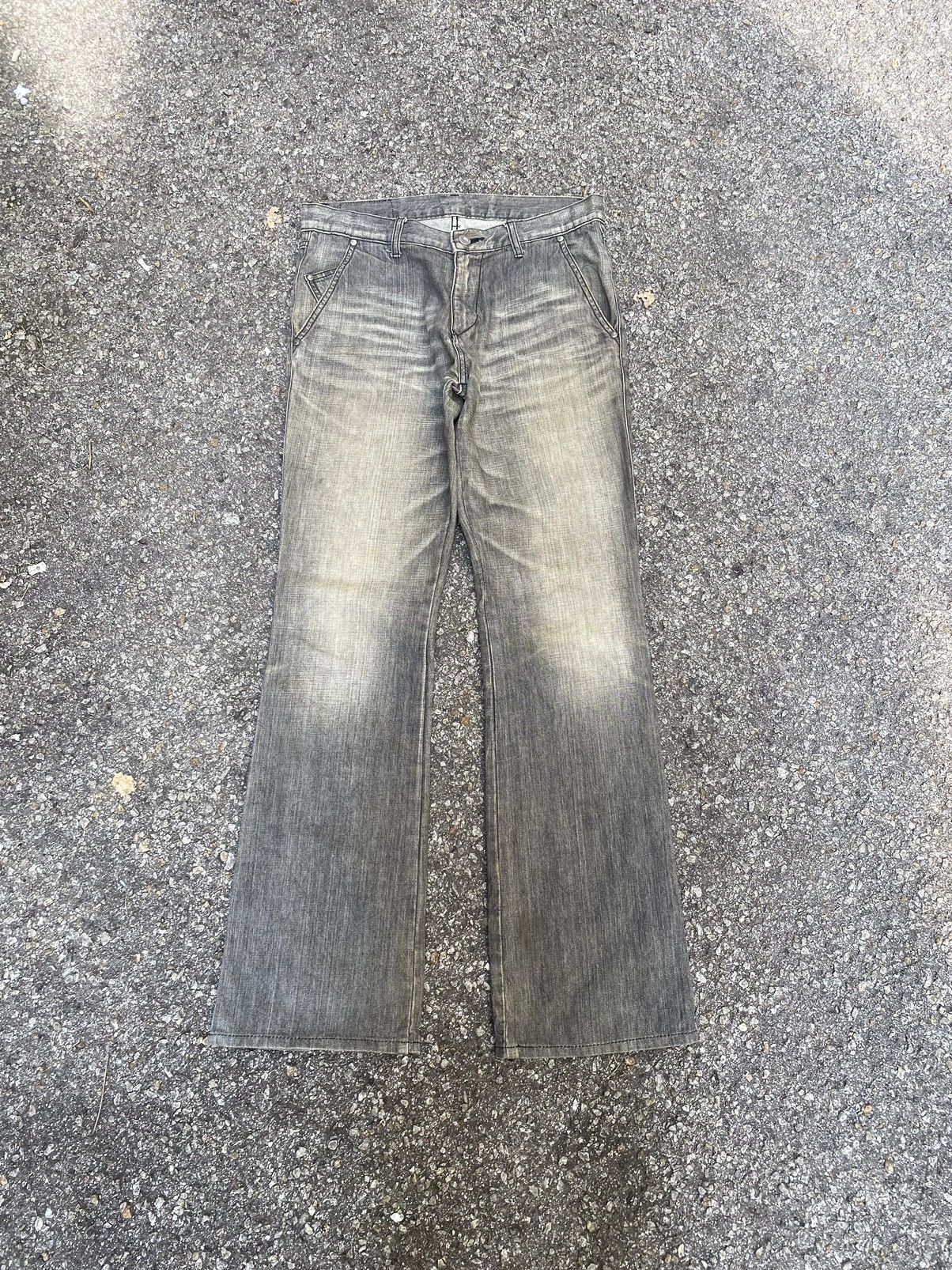ABAHOUSE Flare Jeans Abahouse Japan Boot Cut Denim Faded Black Size US 30 / EU 46 - 1 Thumbnail
