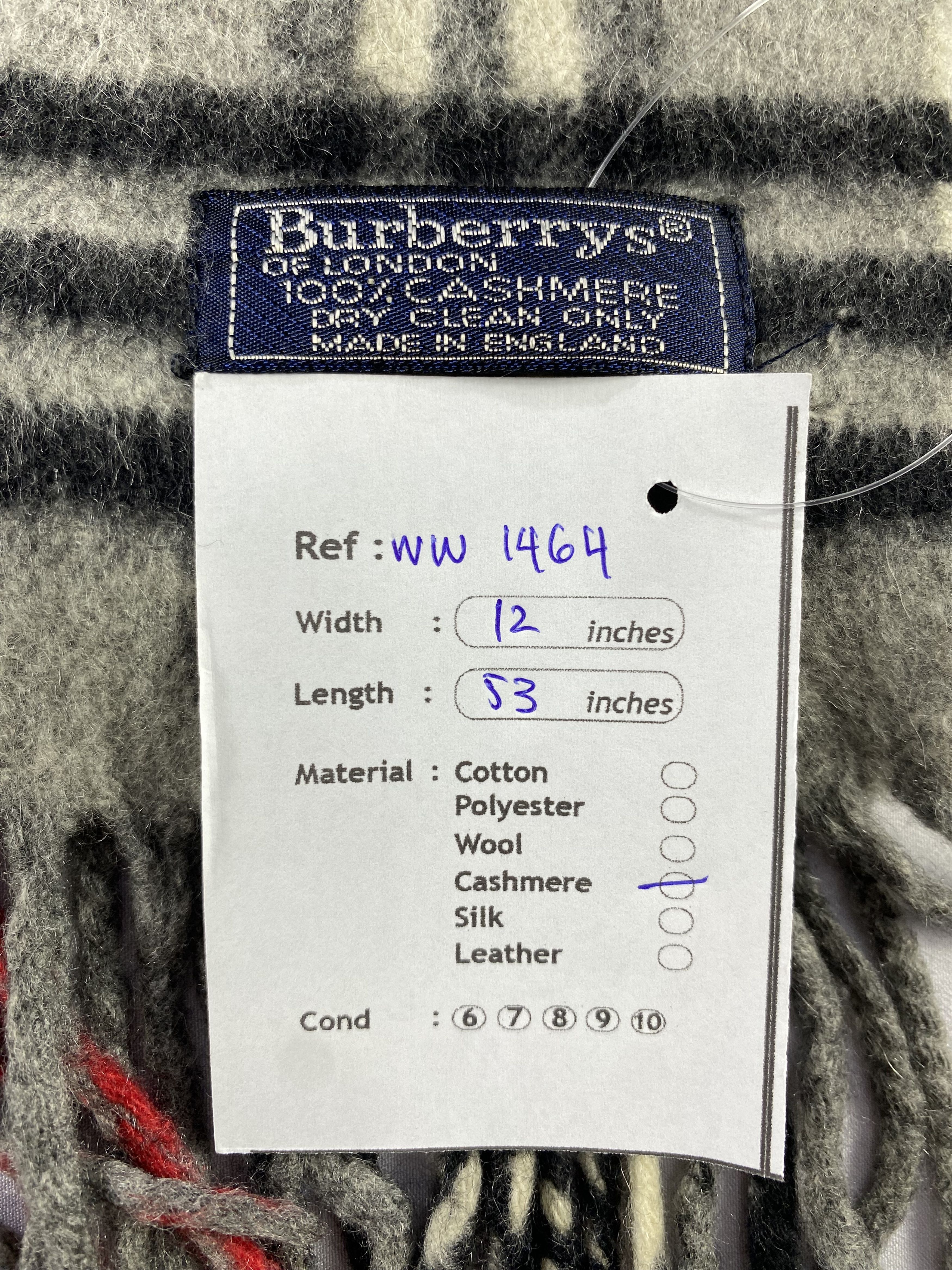 Burberry × Vintage Burberry Scarf / Muffler / Neckwear - WW1464 Size ONE SIZE - 5 Thumbnail