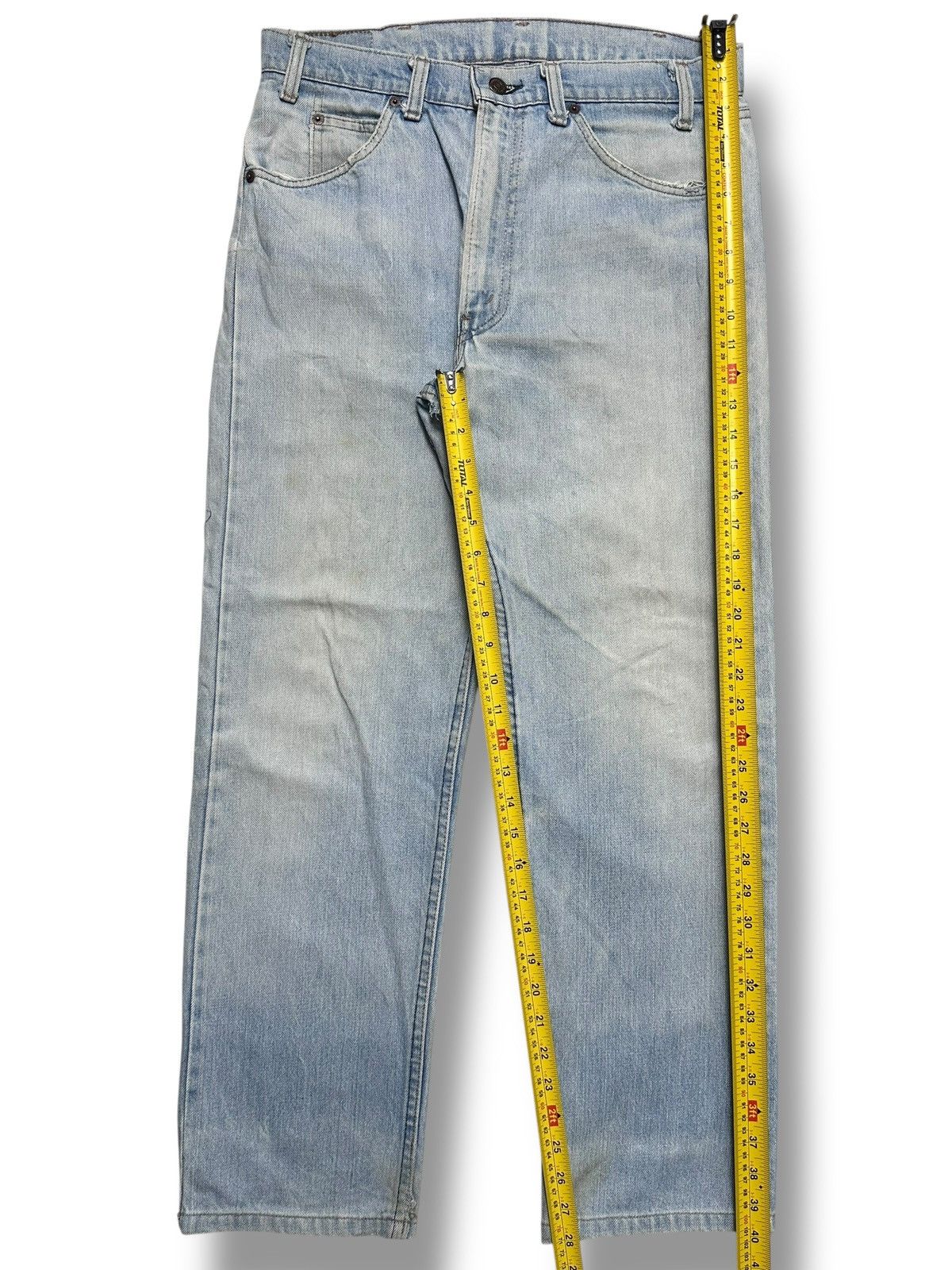 Levi's Vintage 70s Levi's 505 Straight-Leg Denim Jeans Light Wash Size US 33 - 18 Thumbnail