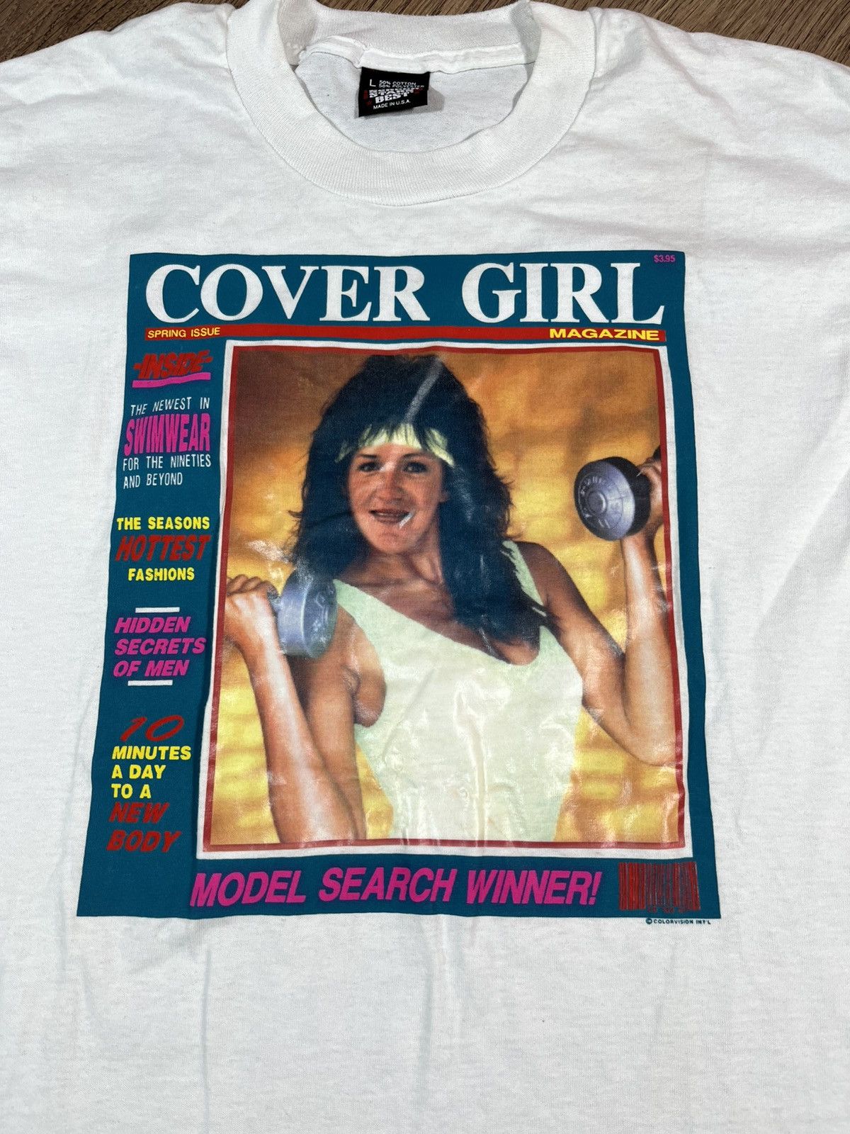 Vintage Vintage 80s Cover Girl Magazine T Shirt Very Rare Size US M / EU 48-50 / 2 - 2 Thumbnail