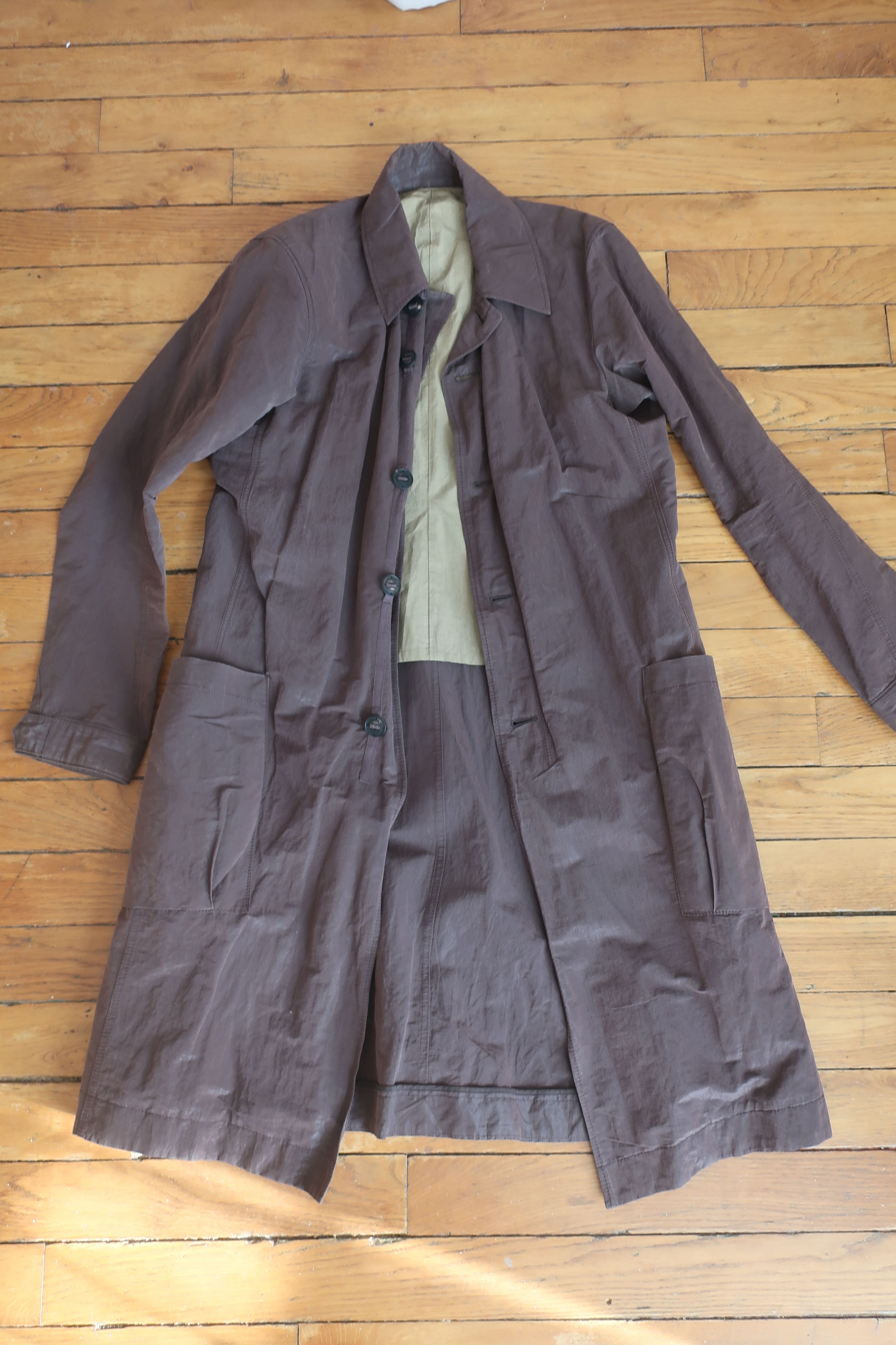 Devoa Devoa 21SS Coat lightweight highdensity Co/Pe Mud Gray Size US M / EU 48-50 / 2 - 8 Thumbnail