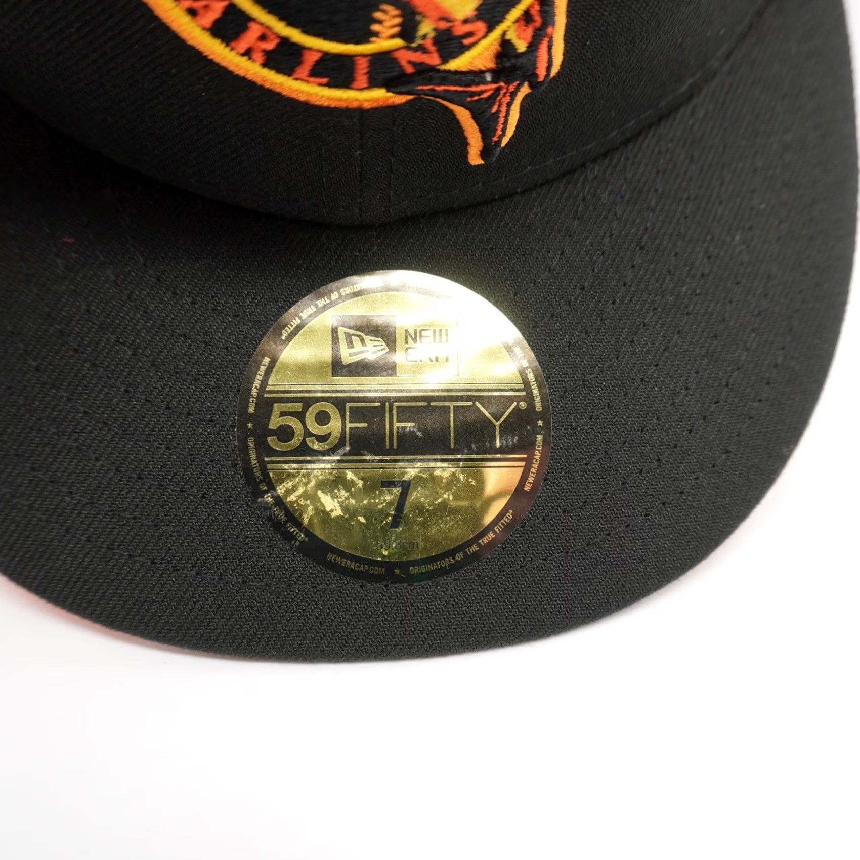 New Era New Era Florida Marlins Hat 59FIFTY Mens 7 Black 2003 World Series Patch 305 Size ONE SIZE - 4 Thumbnail