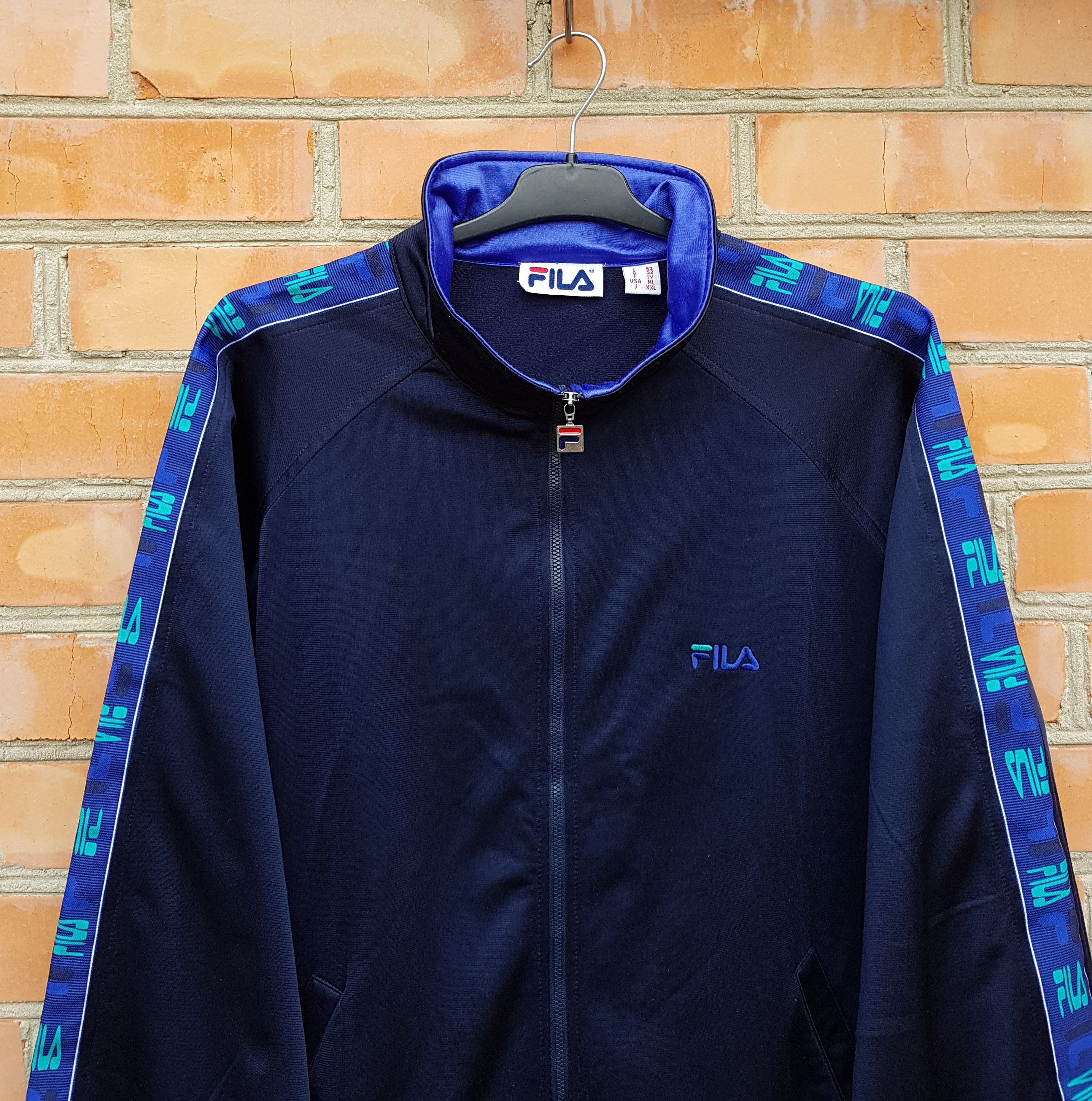 Fila Retro Fila Y2K Vintage 90s Track Top Tape Full Zip Jacket Size US L / EU 52-54 / 3 - 2 Thumbnail