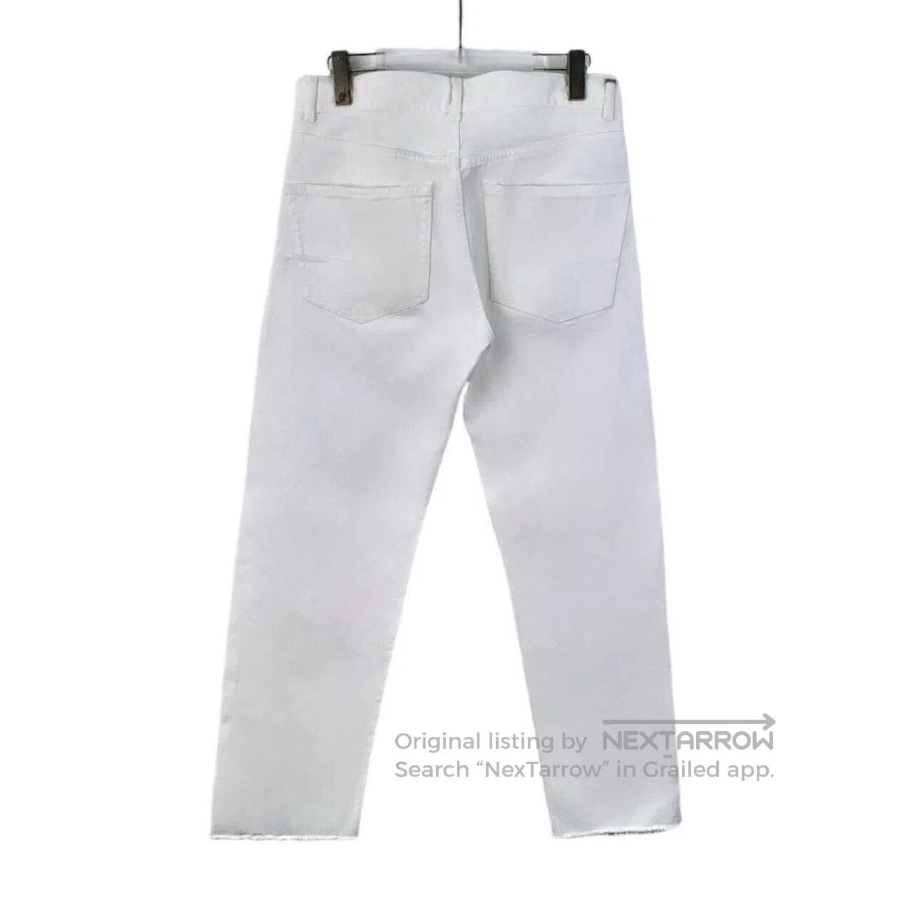 Dior Dior White Bee Embroidered Cotton Denim Pants. Size US 36 / EU 52 - 2 Thumbnail