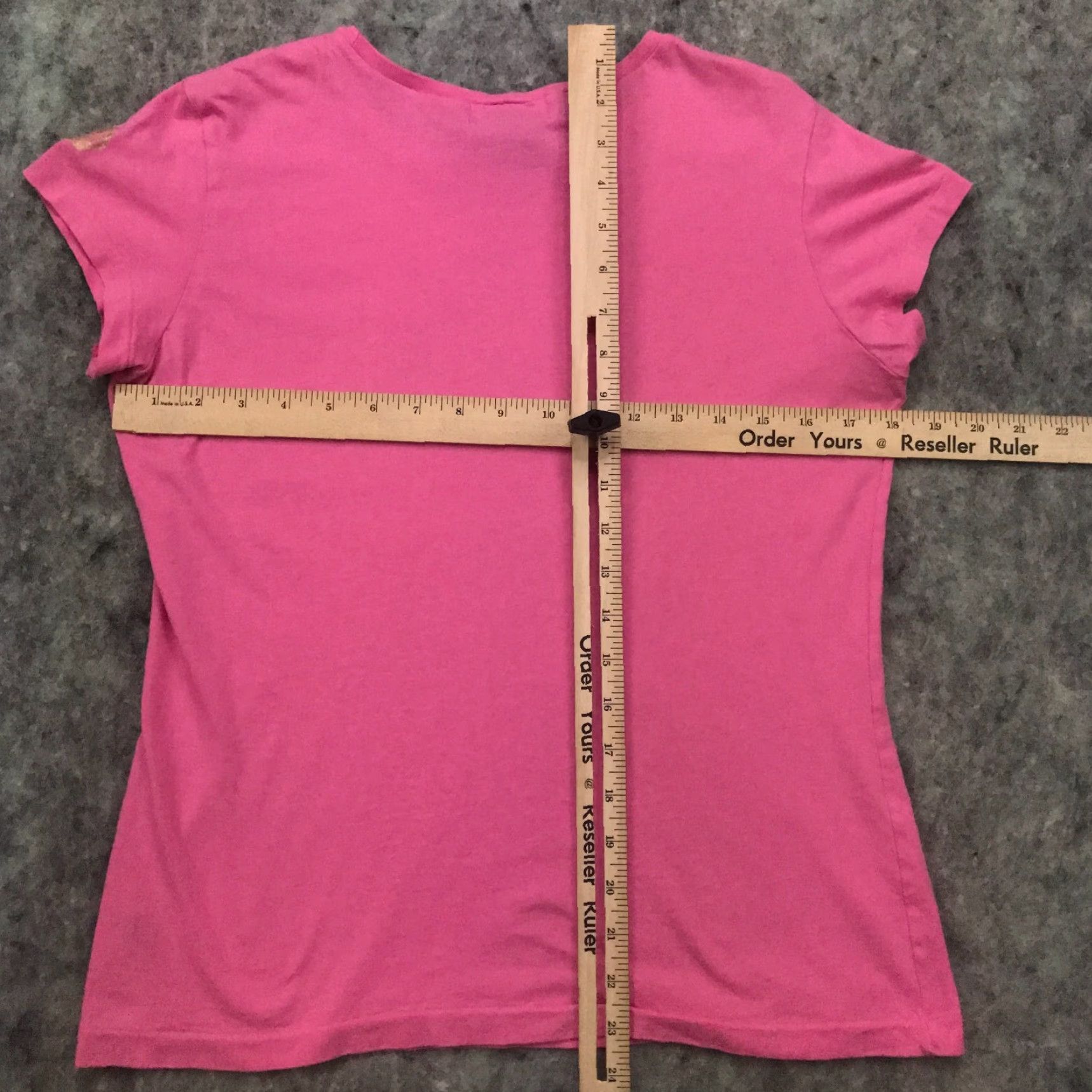 Ralph Lauren Polo Jeans Company Womens Shirt Large Pink Cotton Short Sleeve Round Neck Size L / US 10 / IT 46 - 7 Thumbnail