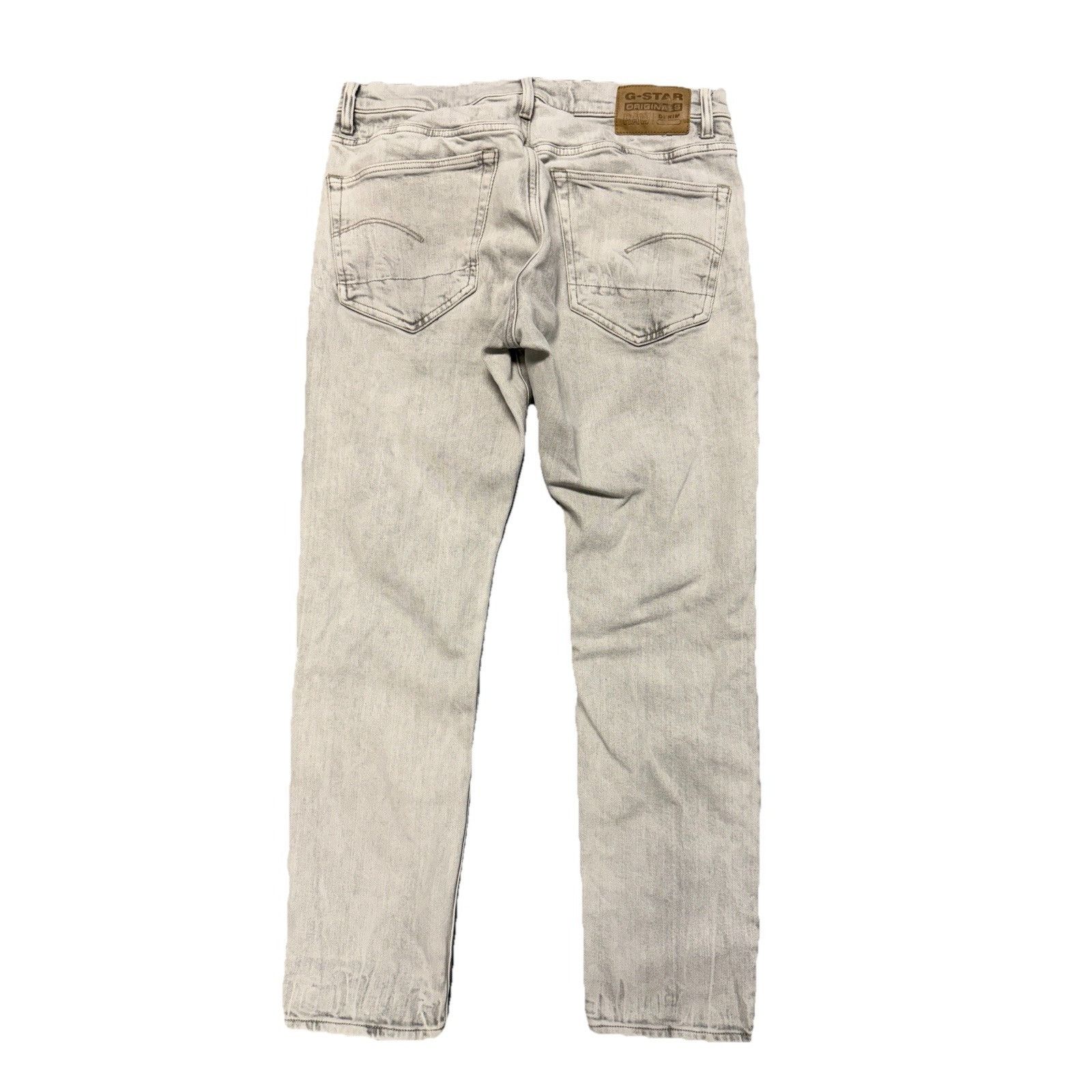 G-Star G-Star Original Raw Denim Jeans Mens Gray 3301 Slim 32x30 (3 Size US 33 - 2 Thumbnail