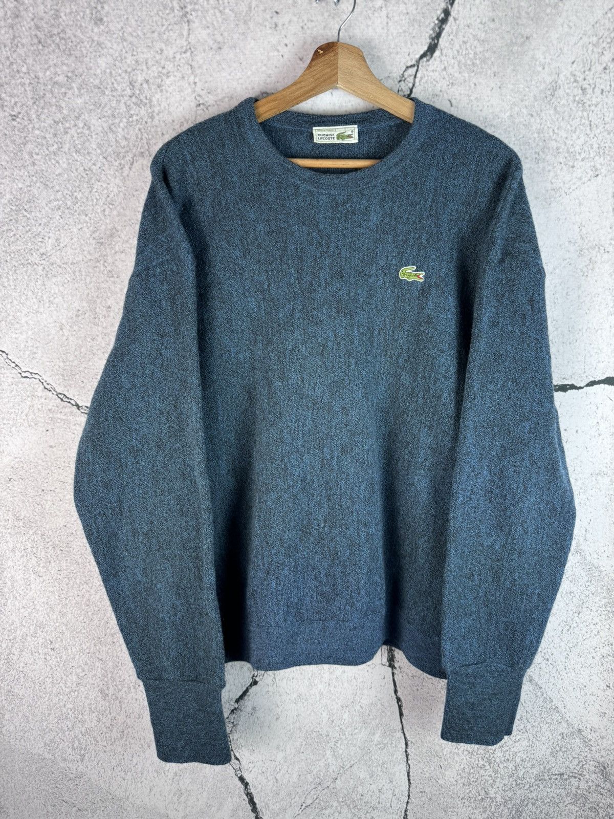 Lacoste Lacoste 90s Vintage Rare Sweater Navy Casual Hype Size US XL / EU 56 / 4 - 1 Thumbnail