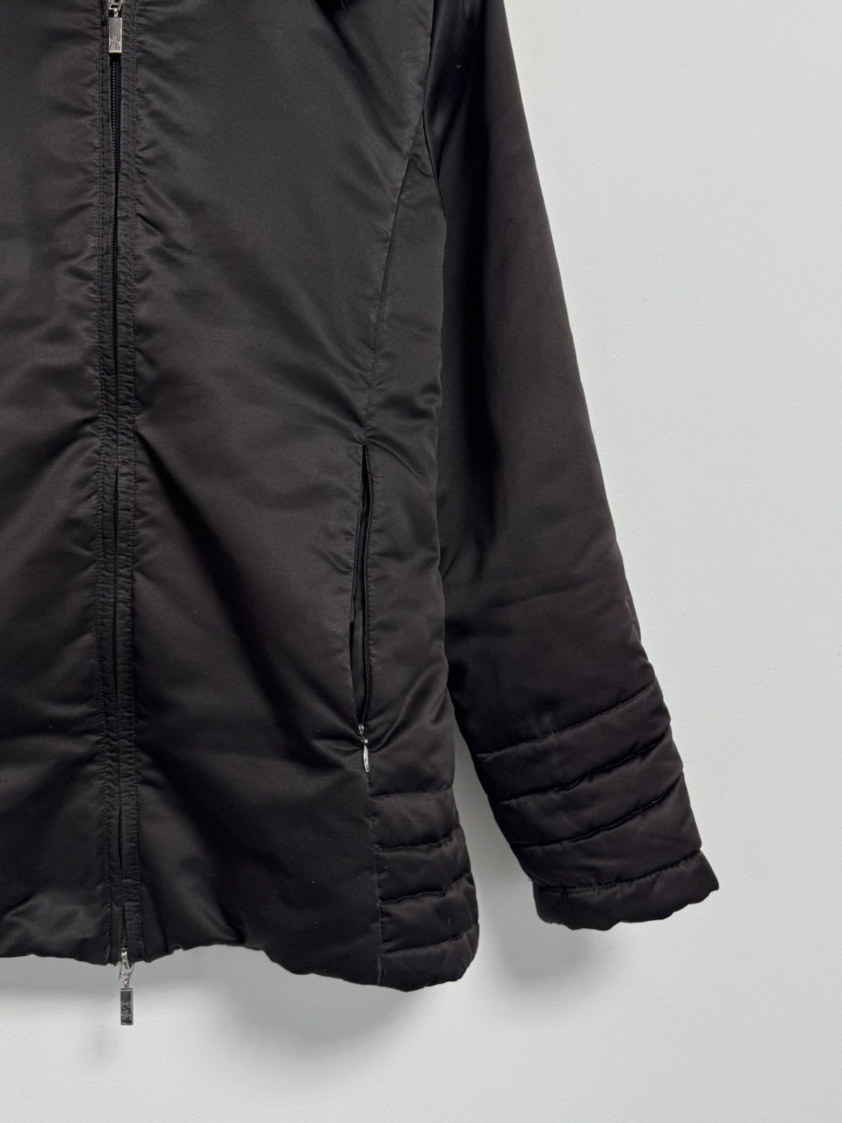 Moncler Moncler Green Gold Shimmer Down Filled Fur Trim Hooded Parka Size XS / US 0-2 / IT 36-38 - 2 Thumbnail