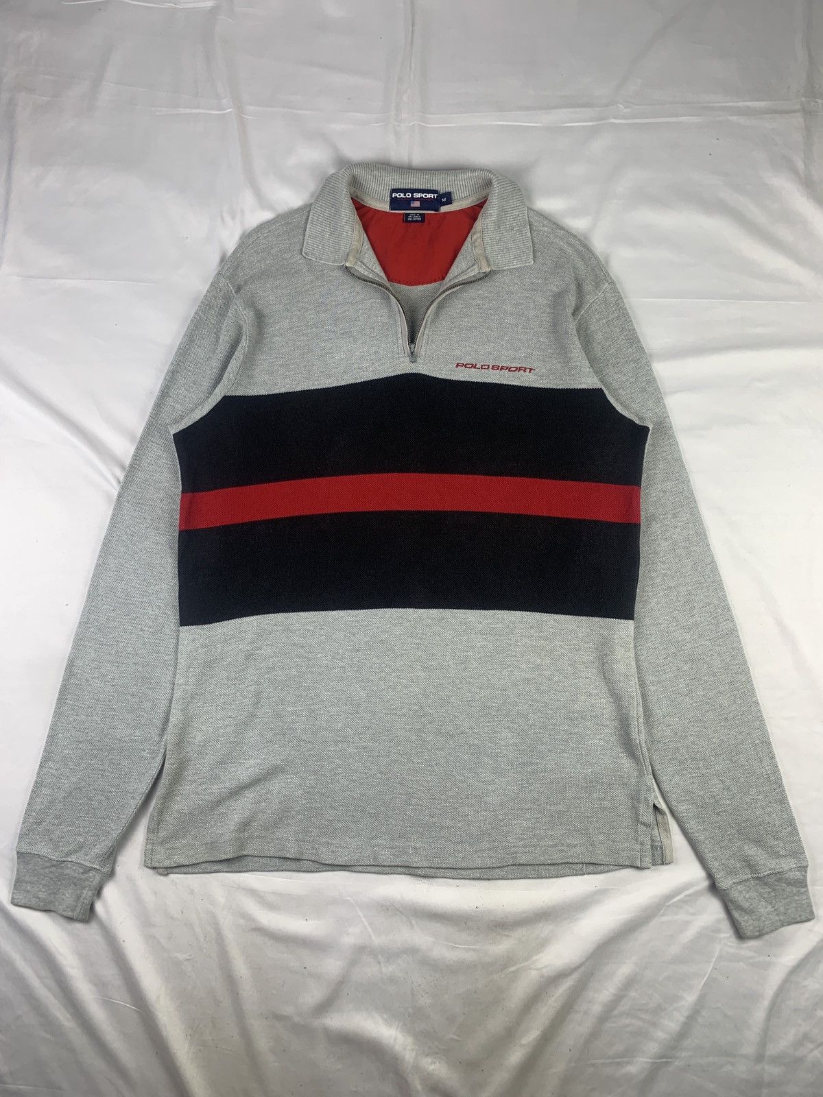 2000s Polo Sport by Ralph Lauren Stripes Quarter-zip Shirt