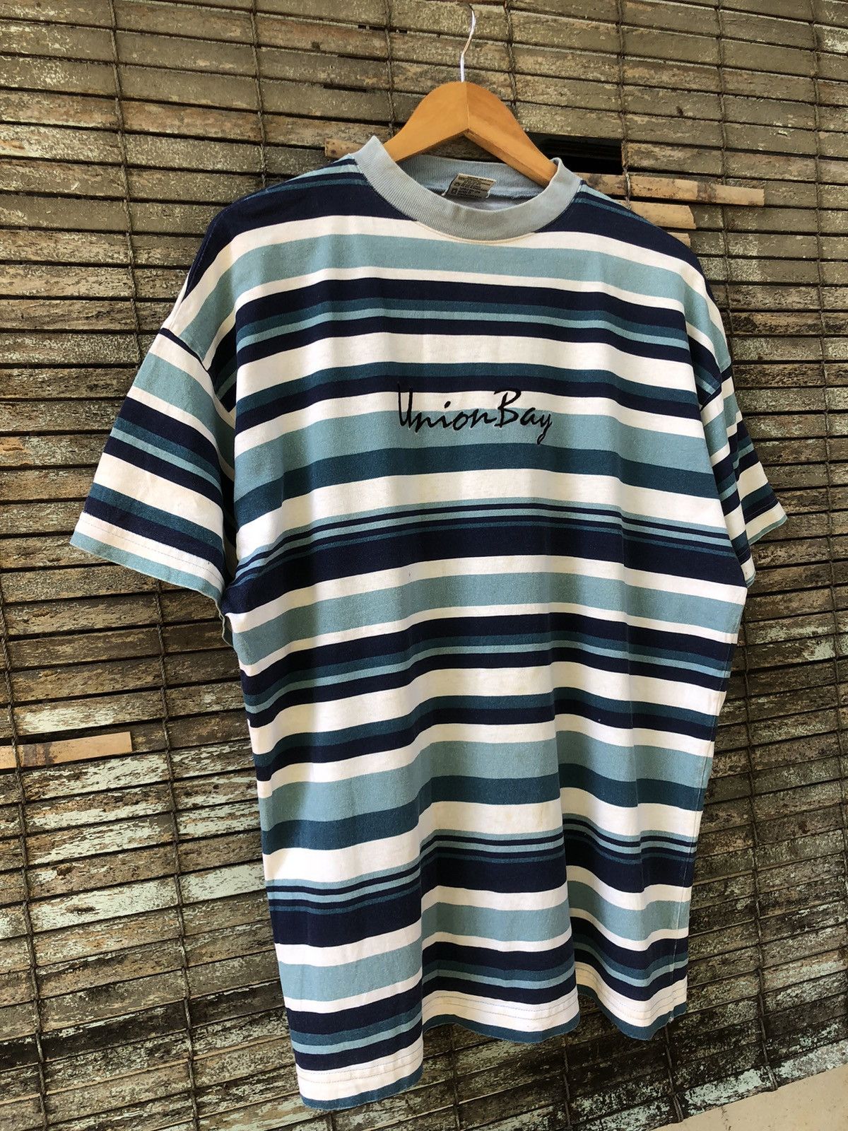 UNIONBAY 🔥Vintage Y2K🔥Boxy Union Bay Stripe Tshirts Size US XL / EU 56 / 4 - 4 Thumbnail