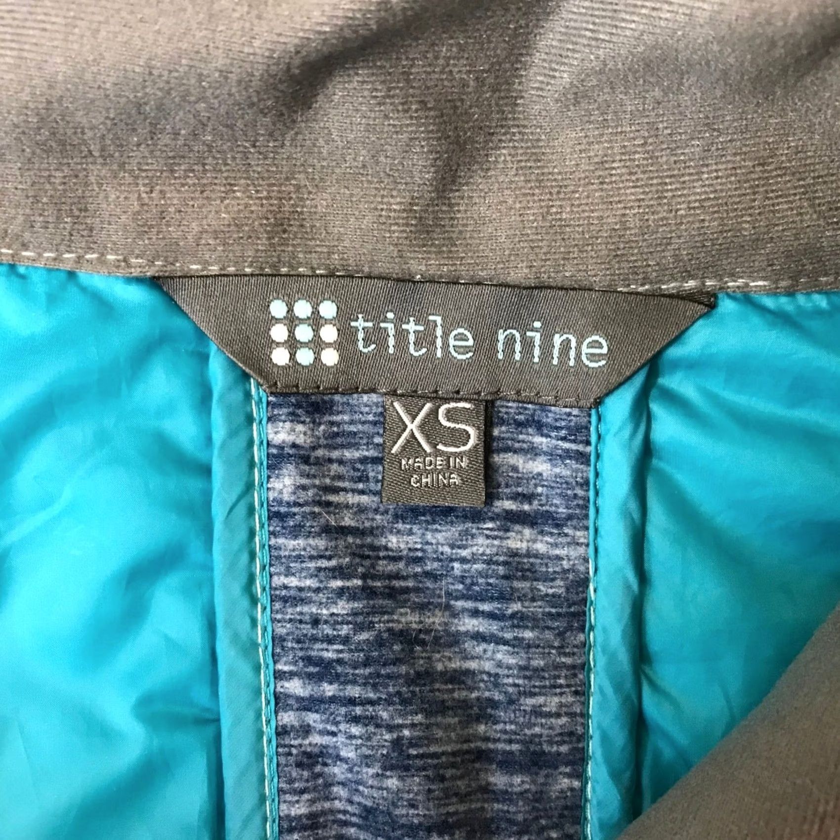 Vintage Title Nine Jacket XS Mint Blue Space Dye Hybrid Quilted Insulated Full Zip Women Size XS / US 0-2 / IT 36-38 - 7 Thumbnail