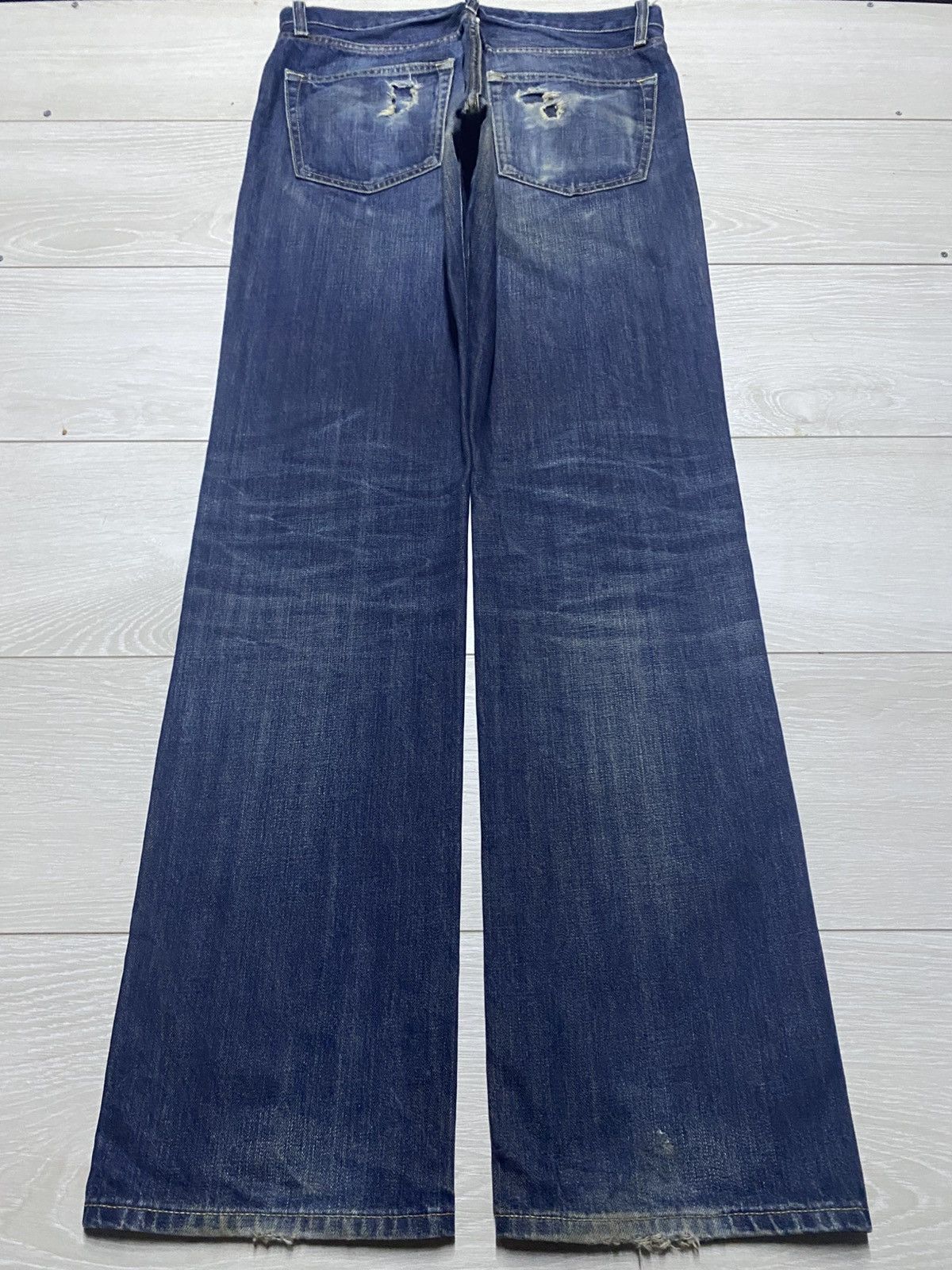 Jil Sander × Uniqlo Vintage Uniqlo UJ Grunge Distressed Loose Jeans Size US 32 / EU 48 - 2 Thumbnail