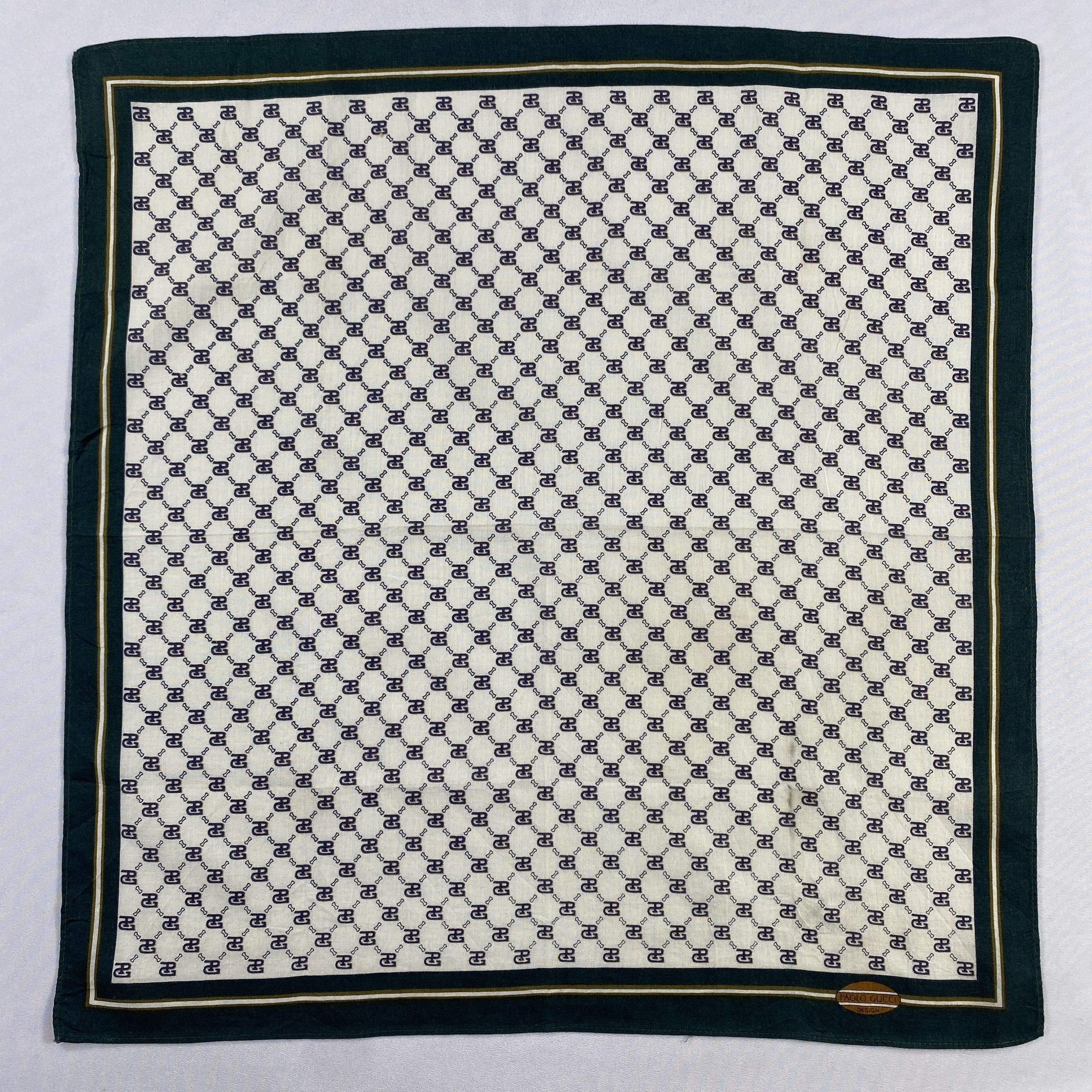 Paolo Gucci × Vintage Paolo Gucci Neckerchief / Bandana / Handkerchief-P860 Size ONE SIZE - 1 Thumbnail