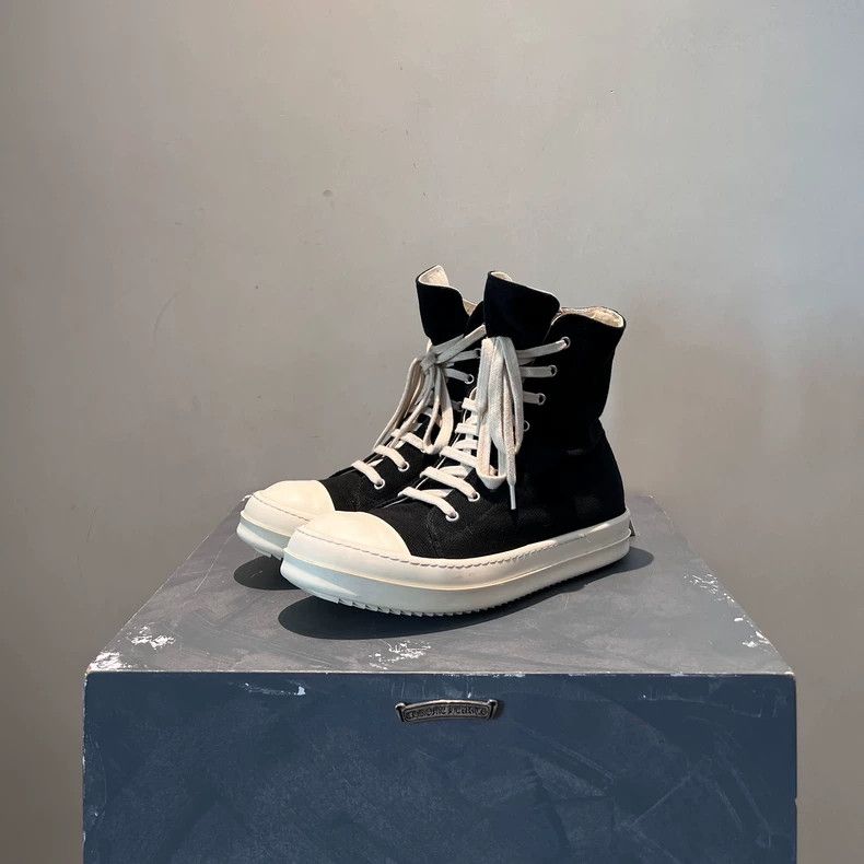 Rick owens Double line classic high-top canvas large Conve