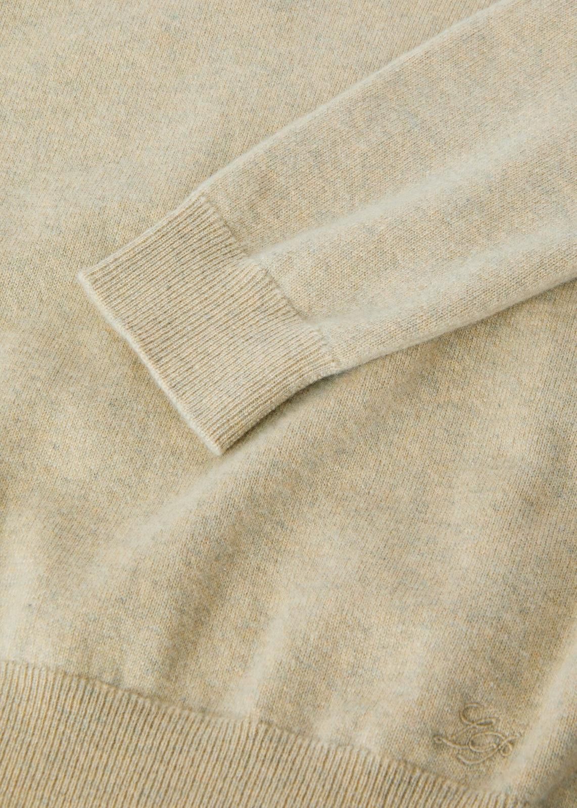 Loro Piana o1srvl11e0125 FAO1994 Arona V-Neck Sweater in Beige Size S / US 4 / IT 40 - 2 Thumbnail