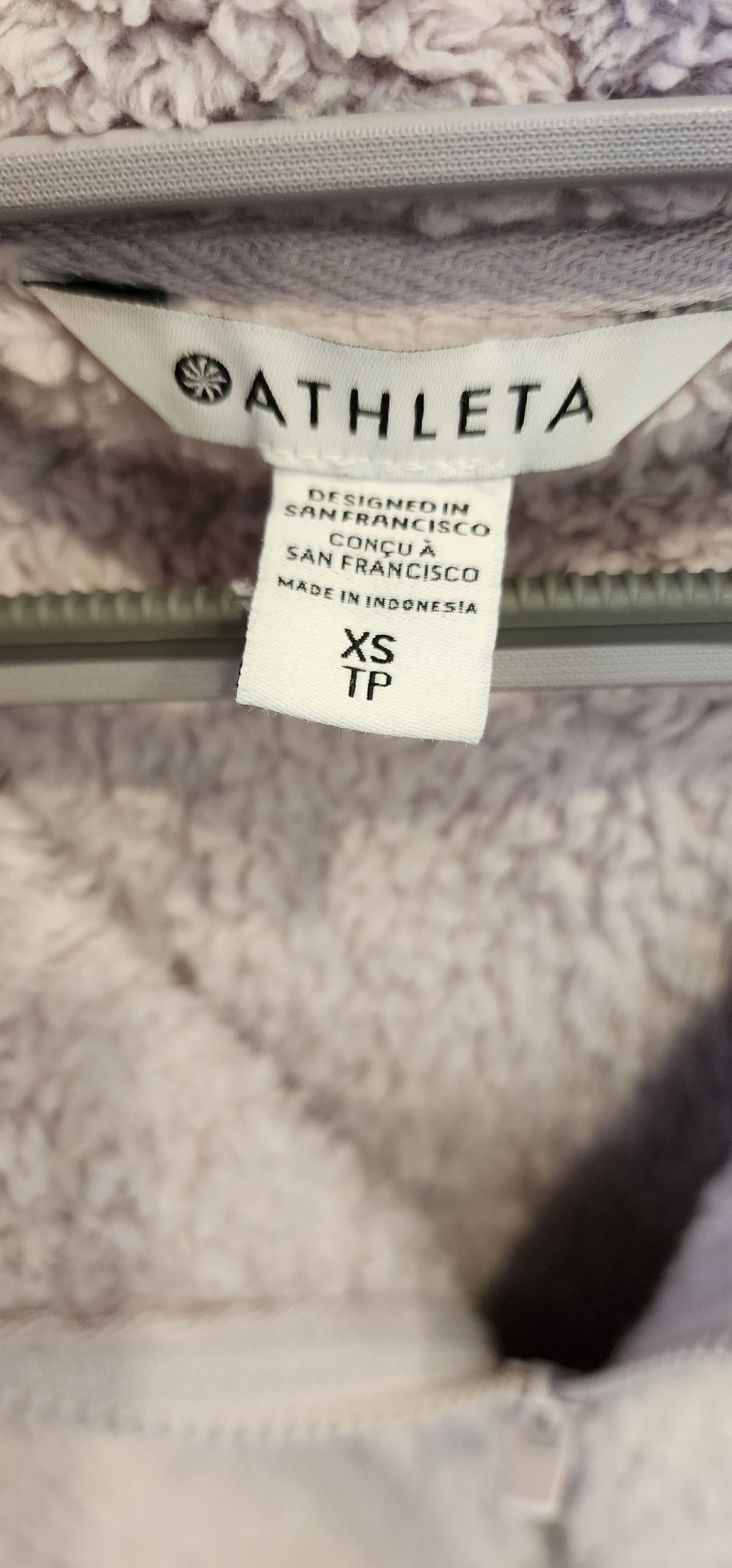Athleta NWOT Athleta Tugga Sherpa Jacket Cropped Lavender Purple XS Size XS / US 0-2 / IT 36-38 - 3 Thumbnail