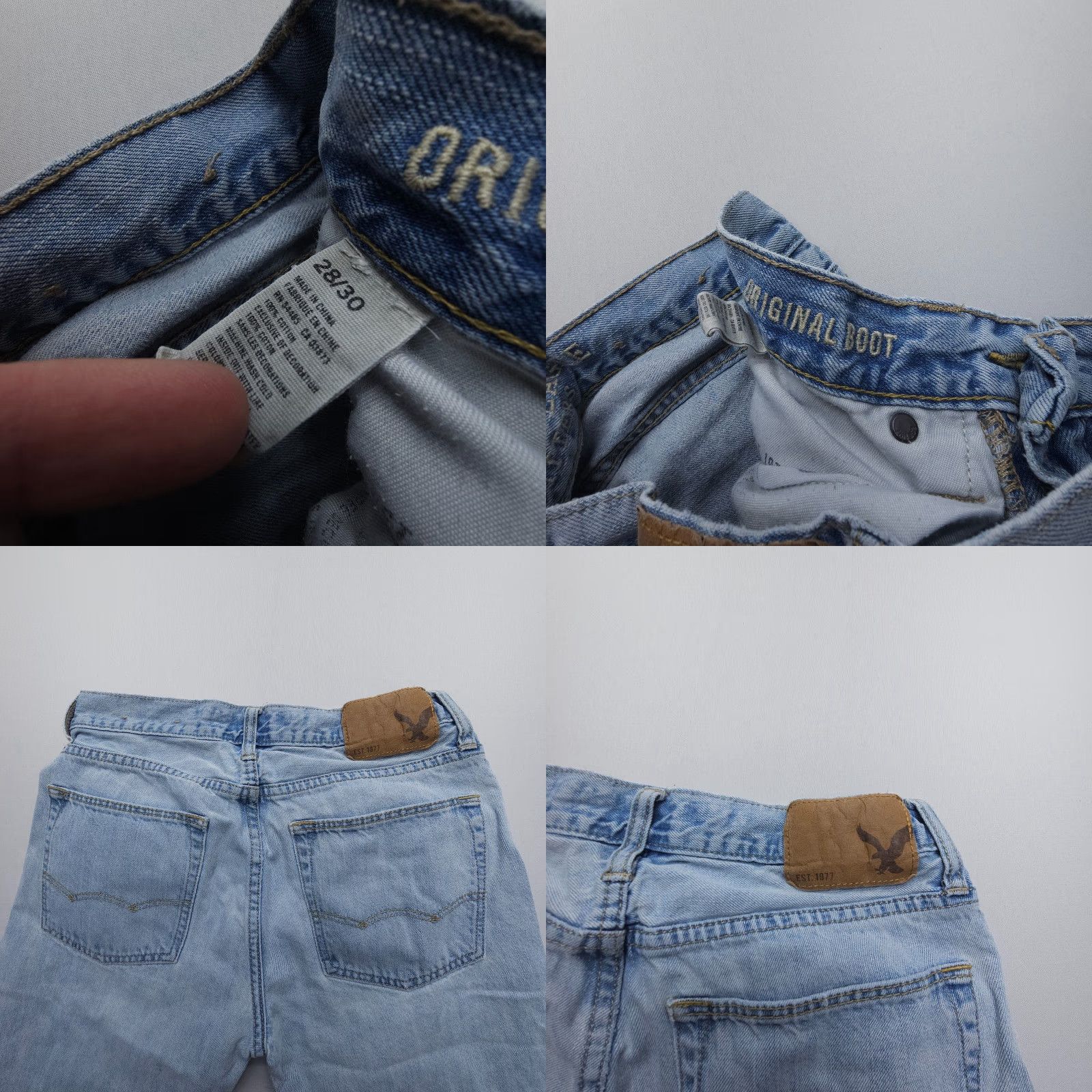 American Eagle Outfitters VINTAGE American Eagle Outfitters Jeans 28 x 30 Light Wash Denim Bootcut Mens Regular Blue 5-Pocket Southwestern 90s? Size US 28 / EU 44 - 8 Thumbnail