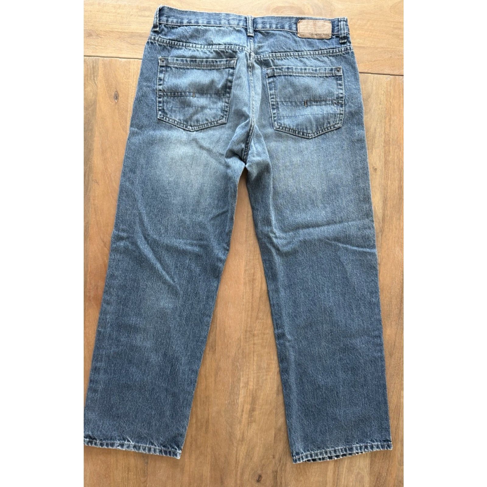 Calvin Klein Calvin Klein Jeans Relaxed Straight Denim Blue 34X28 City Grunge Logo 5-Pocket Mens Shirt? Size US 34 / EU 50 - 2 Thumbnail