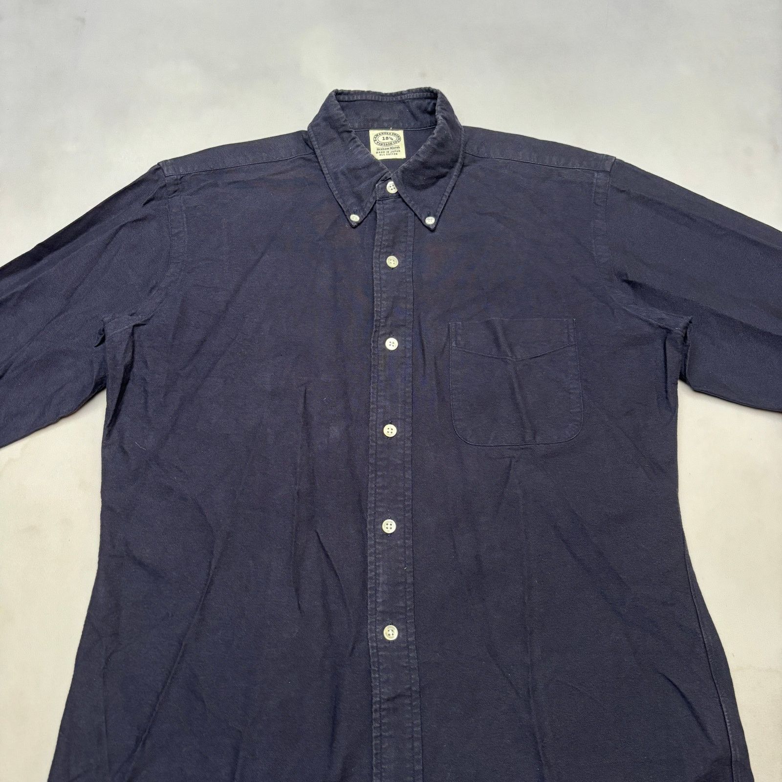 Vintage Ivy Kamakura Graham Marsh Oxford Mens 21.5x28 in Blue, Men's — image 2 of 6