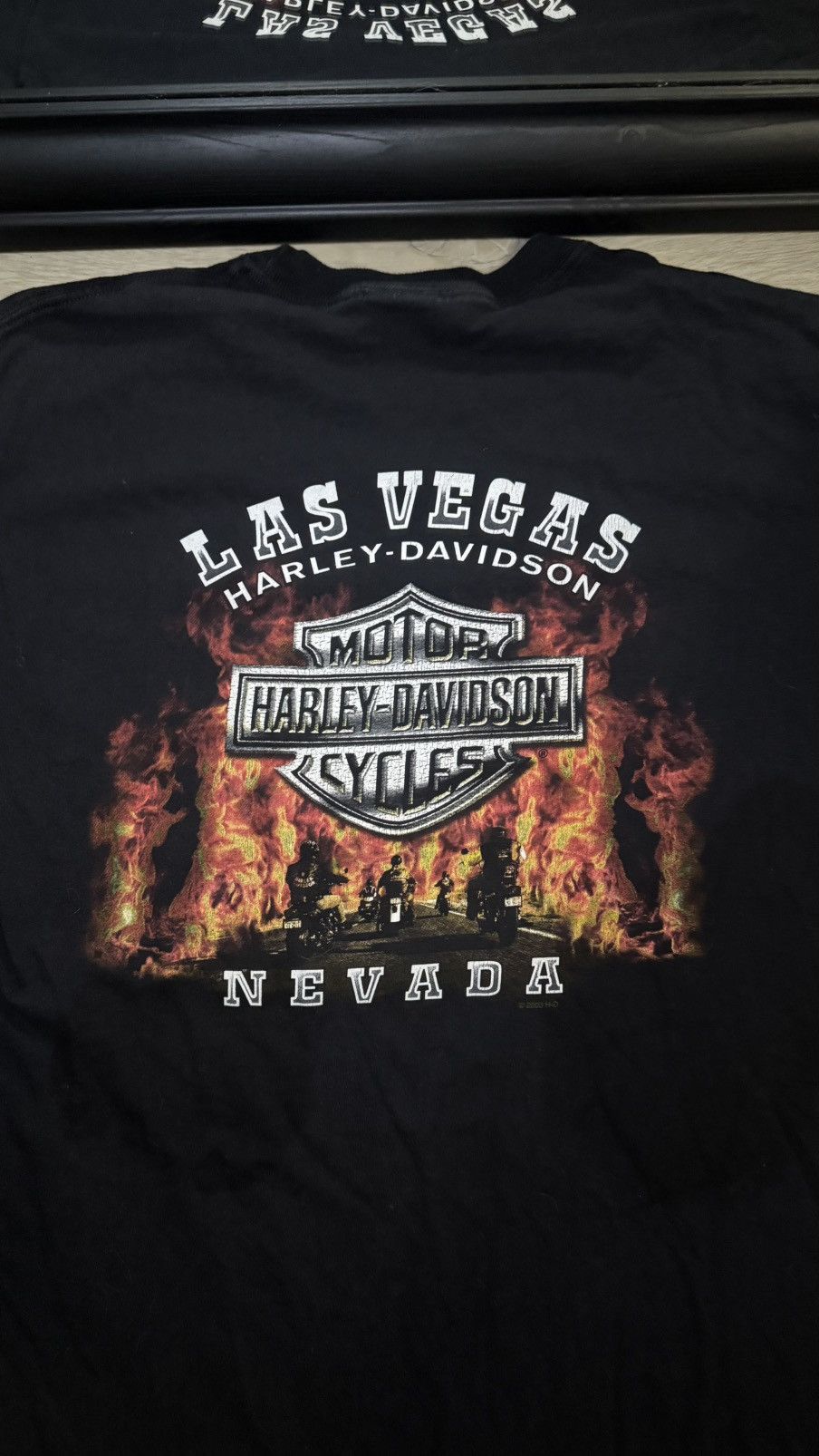 Harley Davidson Vintage / Y2K Harley Davidson Fire Las Vegas Shirt Size US L / EU 52-54 / 3 - 2 Thumbnail