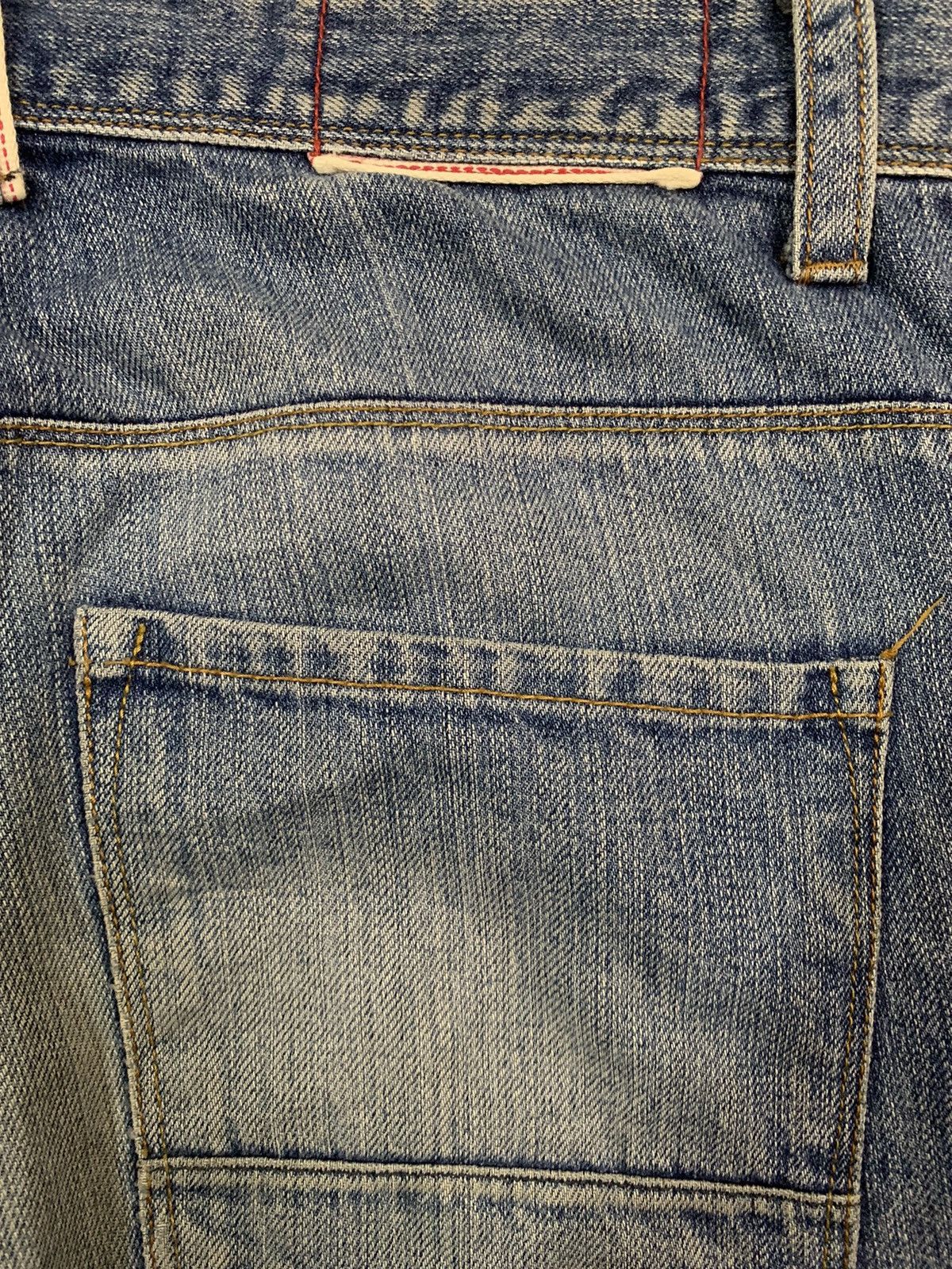 Morgan Homme Vintage Morgan Homme Selvedge Blue Washed Distressed Jeans Size US 30 / EU 46 - 13 Thumbnail