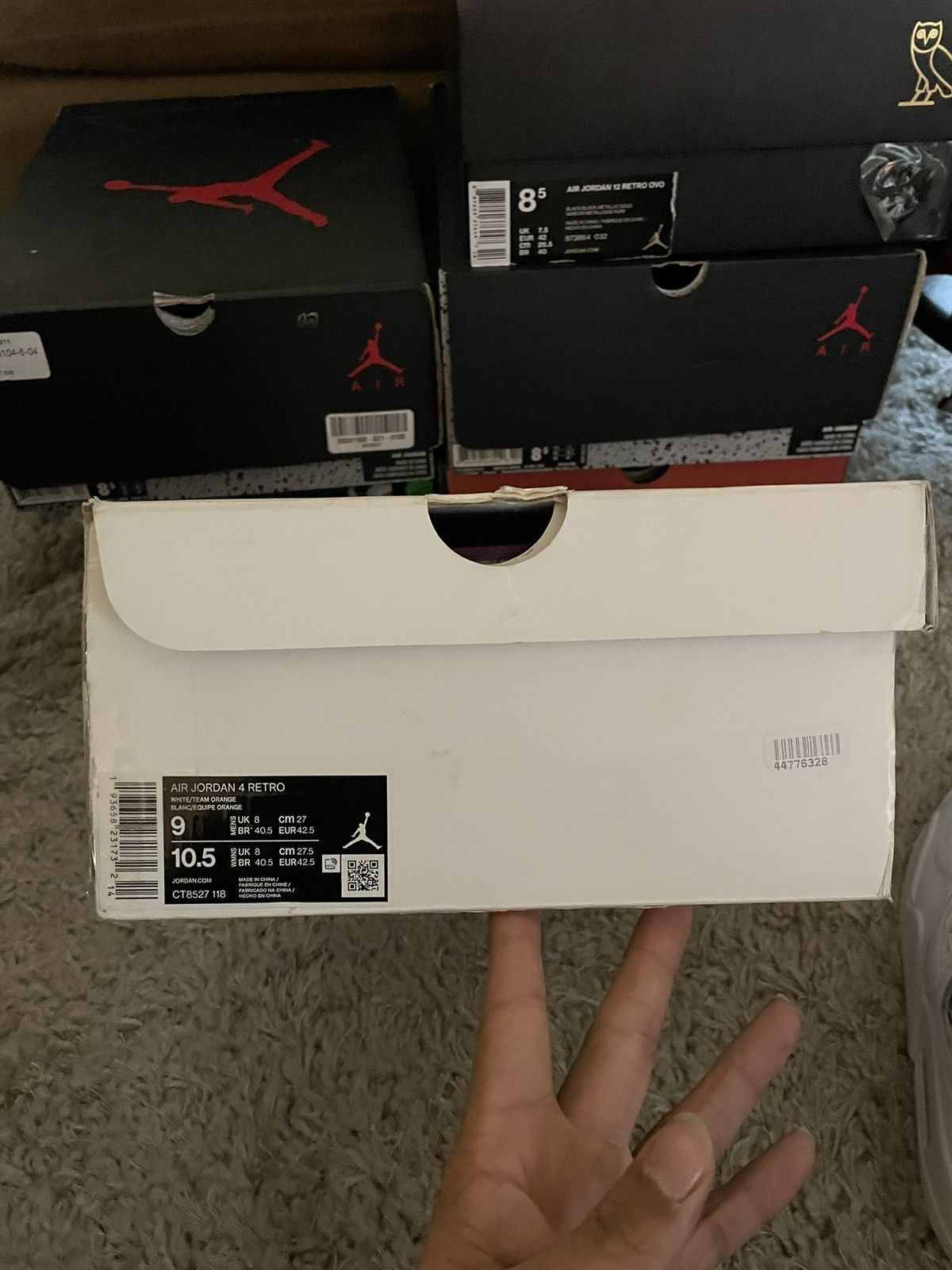 Jordan Brand JORDAN 4 METALLIC ORANGE SZ 9 Size US 9 / EU 42 - 9 Thumbnail