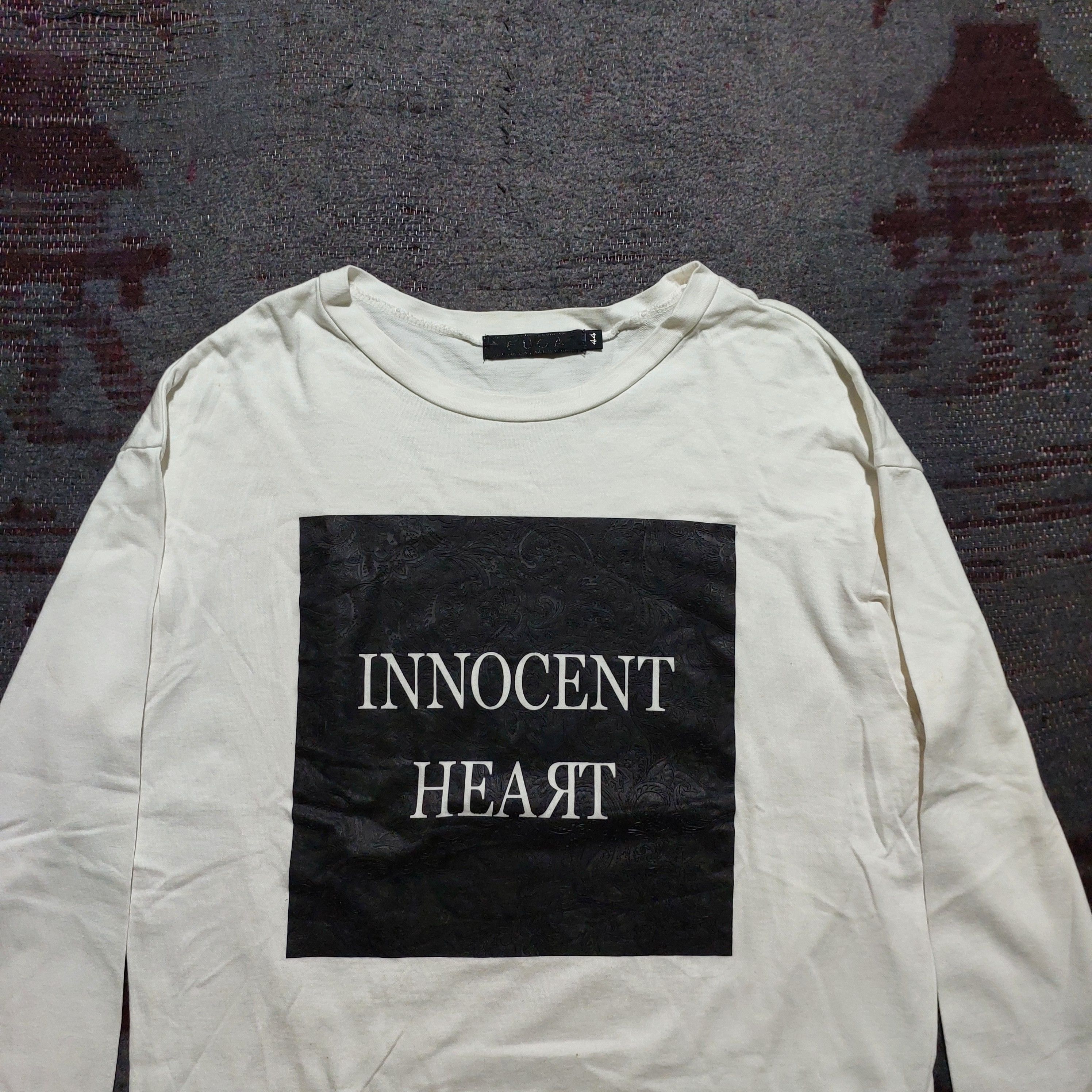 GOSTAR DE FUGA FUGA crewneck "INNOCENT HEART" white sweater Size US L / EU 52-54 / 3 - 2 Thumbnail