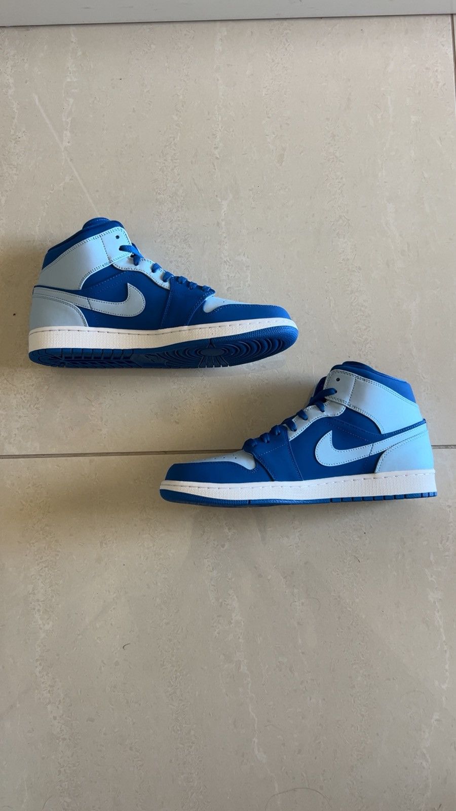 Nike Nike Air Jordan 1 Retro Mid 'Ice Blue' sneaker Size US 12 / EU 45 - 1 Thumbnail