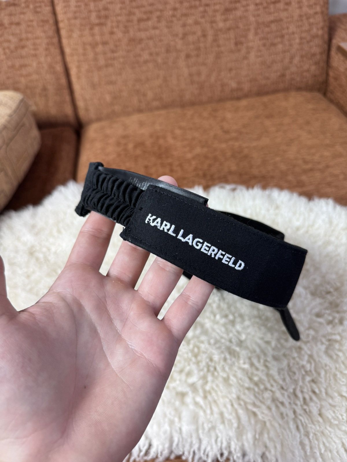 Karl Lagerfeld Karl Lagerfeld Ikonik Visor Size ONE SIZE - 3 Thumbnail