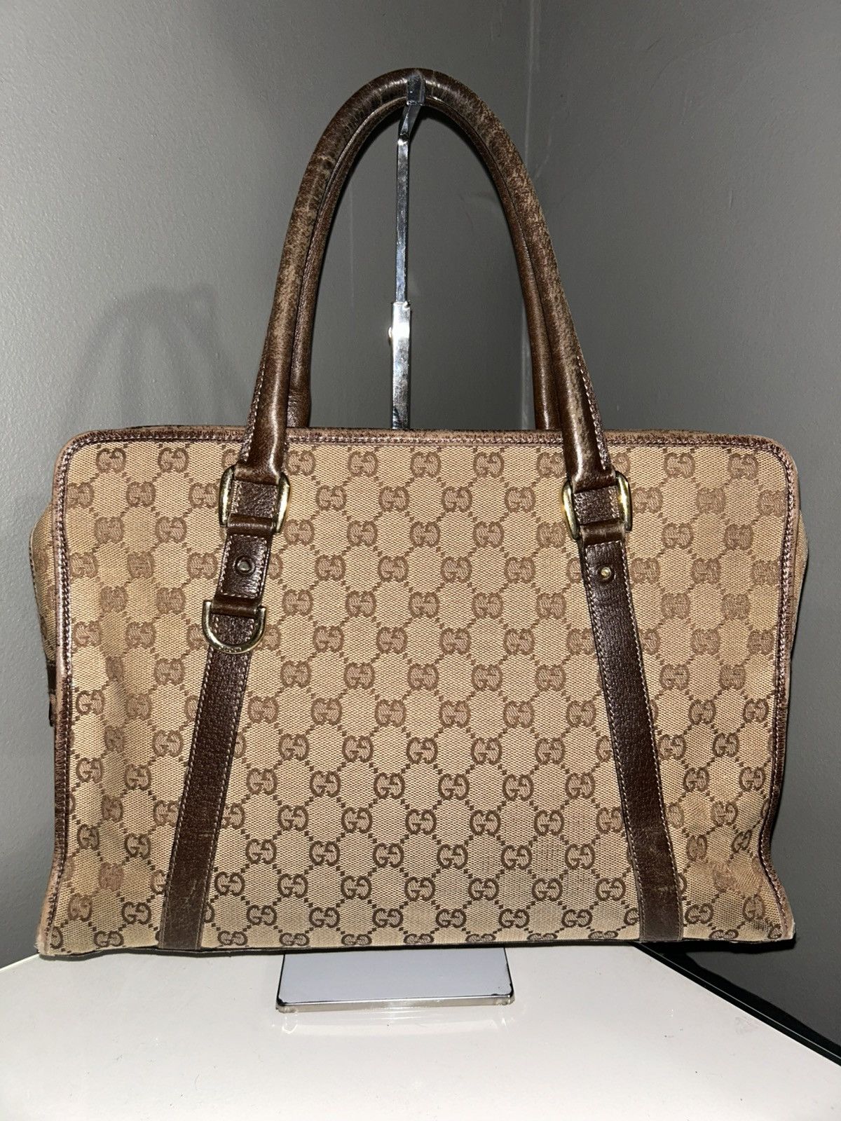 Gucci Gucci GG Canvas Boston Bag Briefcase Size ONE SIZE - 12 Thumbnail