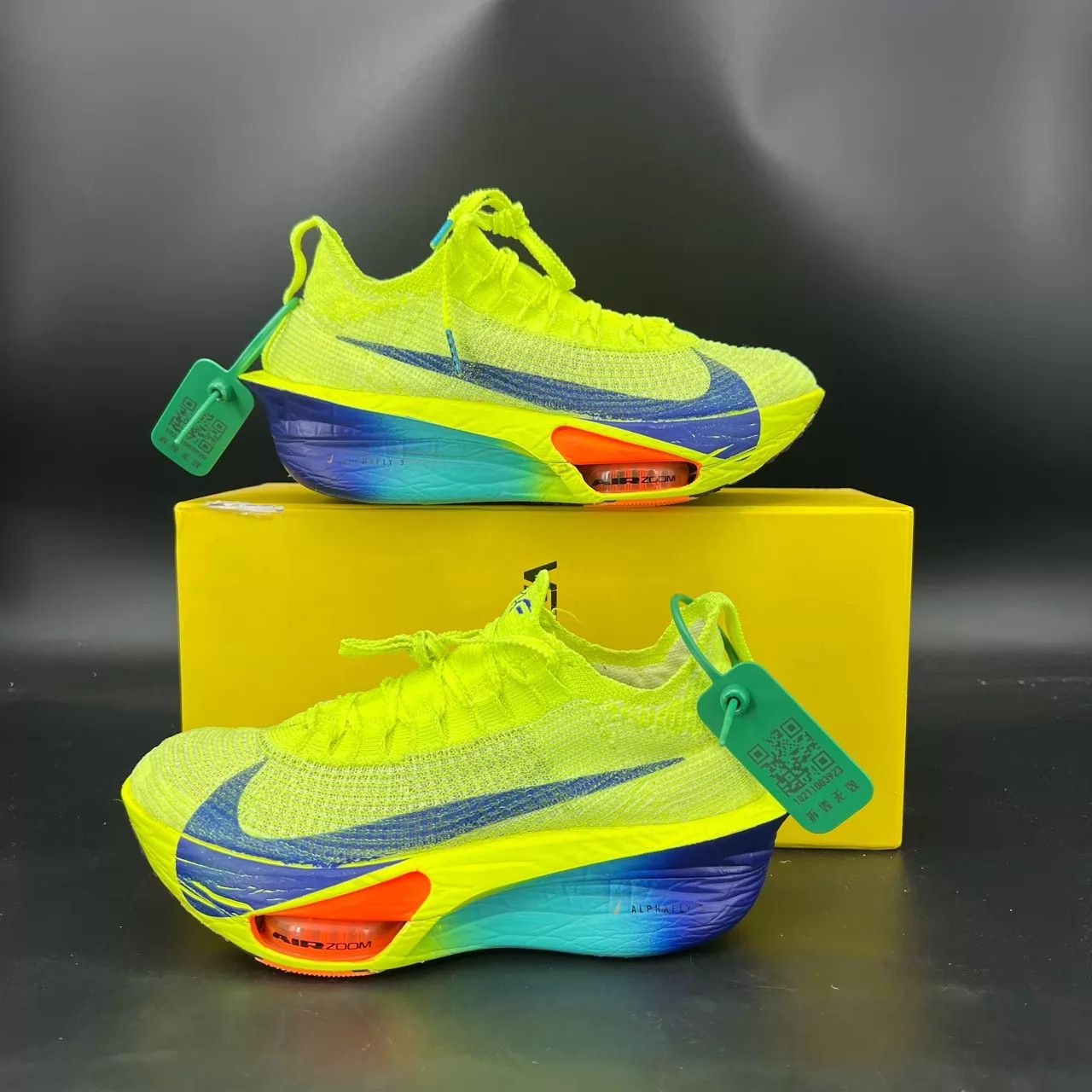 Nike Alphafly Next% 3 Yellow 38 (Worn Once, 99 New) Box Size US 7 / IT 37 - 7 Thumbnail
