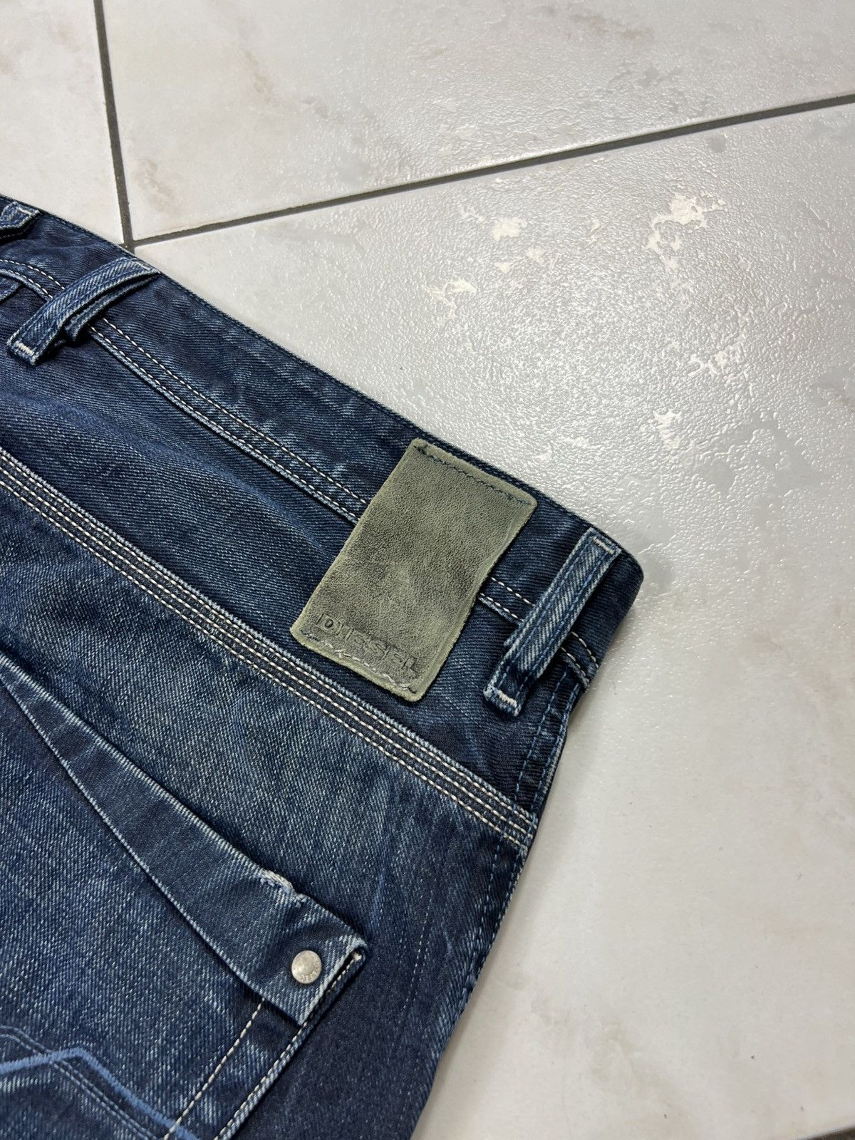 Diesel Vintage Diesel y2k distressed denim jeans blue eyecons pants Size US 34 / EU 50 - 17 Thumbnail