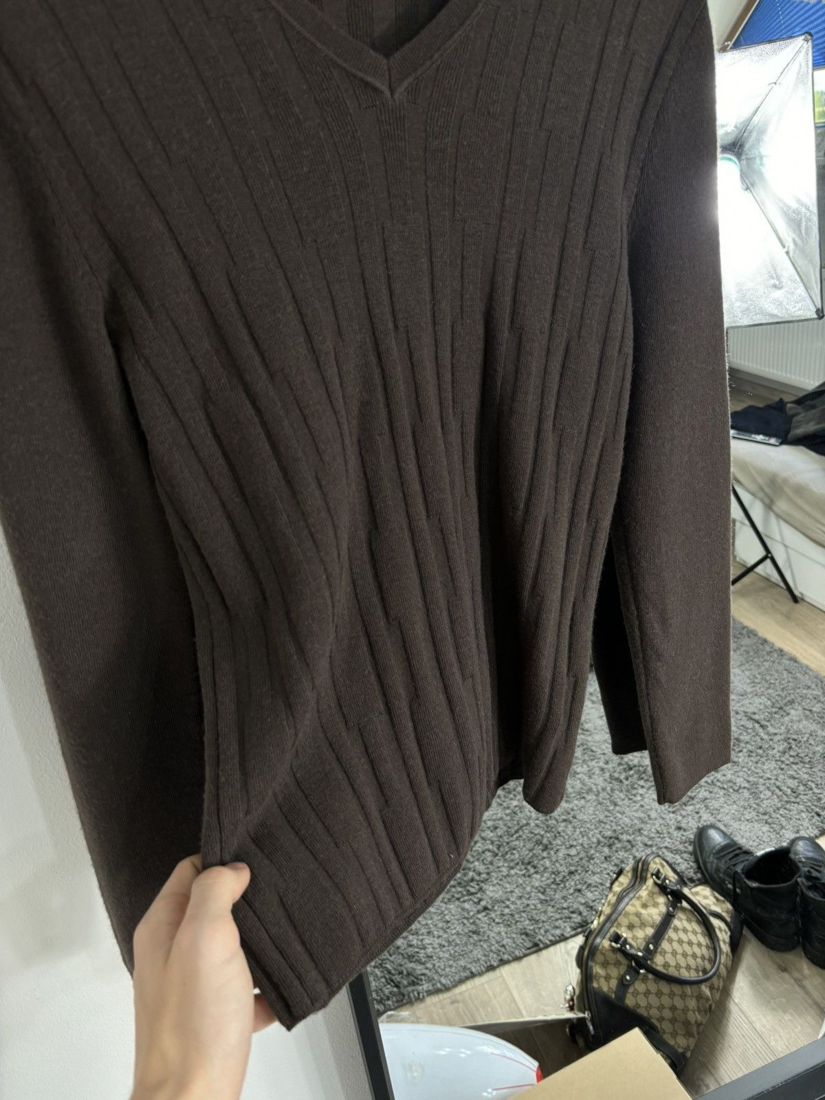 Ermenegildo Zegna × Z Zegna Luxury Z Zegna Knit Sweater Old Money Brown Designer Vintage Size US M / EU 48-50 / 2 - 6 Thumbnail