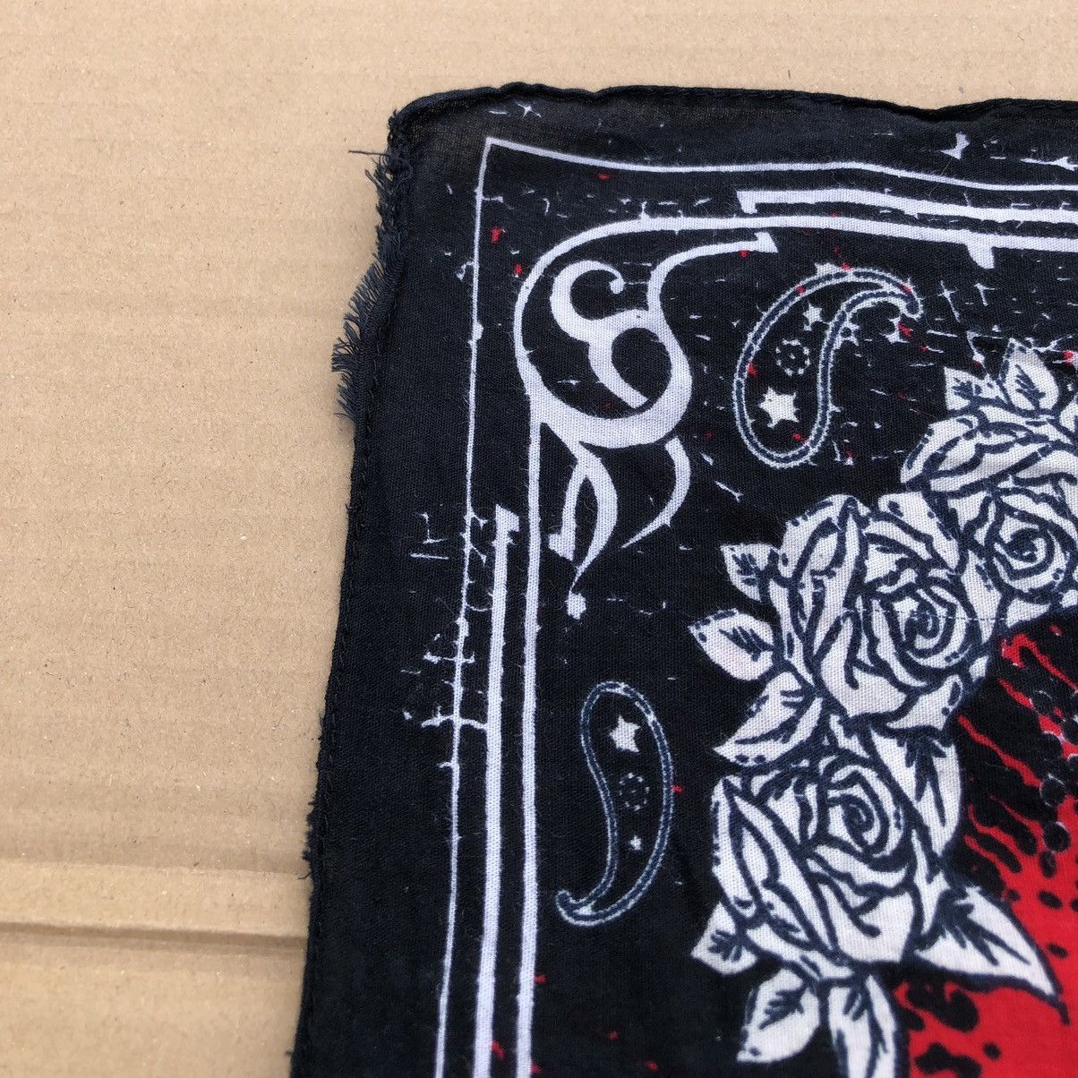 Japanese Brand Paisley Biker Eagle Rose Flower Bandana / Scarve / Scarf Size ONE SIZE - 5 Thumbnail