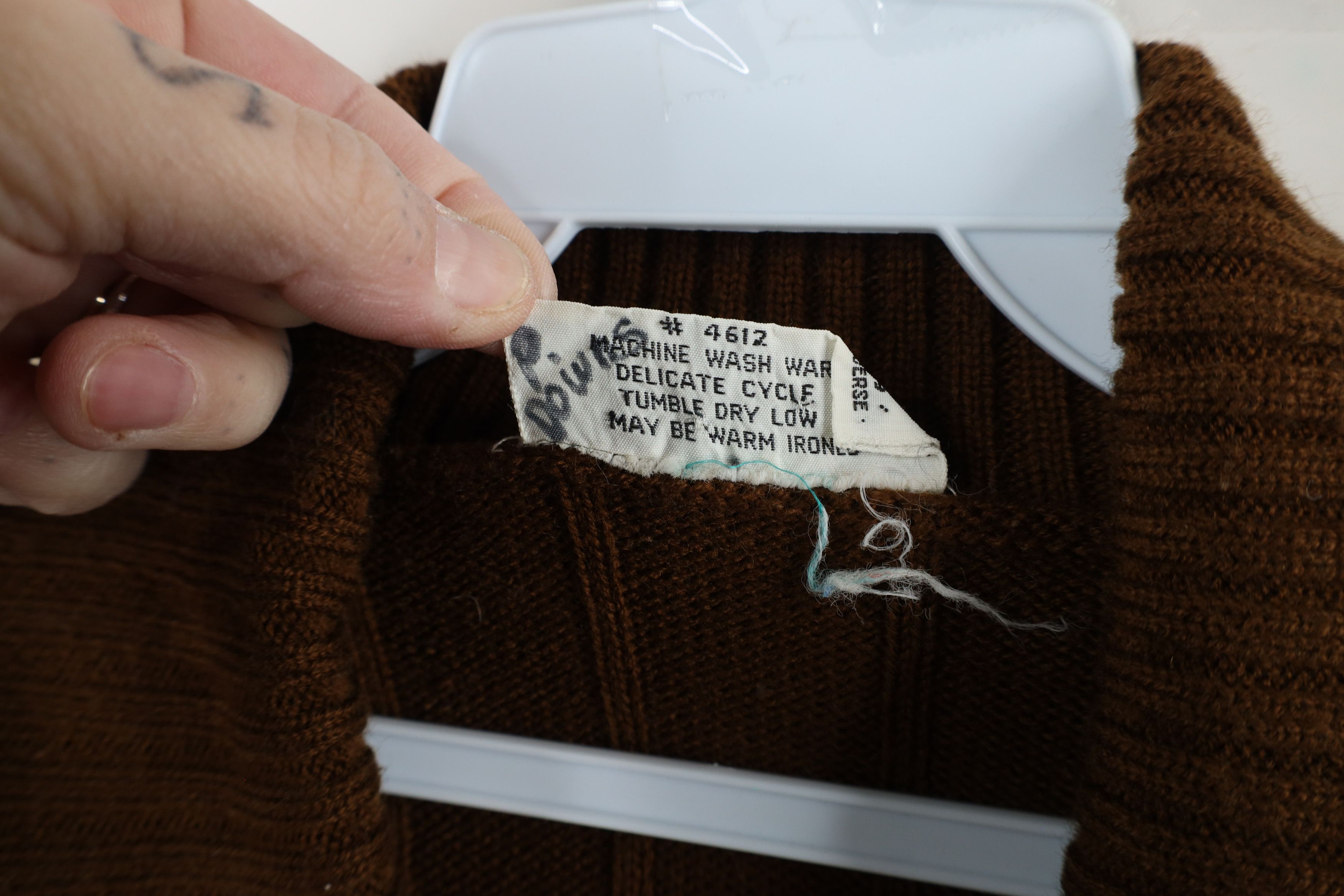 Vintage Vintage 70s Mid Century Modern MCM Shawl Cardigan Sweater Size M / US 6-8 / IT 42-44 - 10 Thumbnail