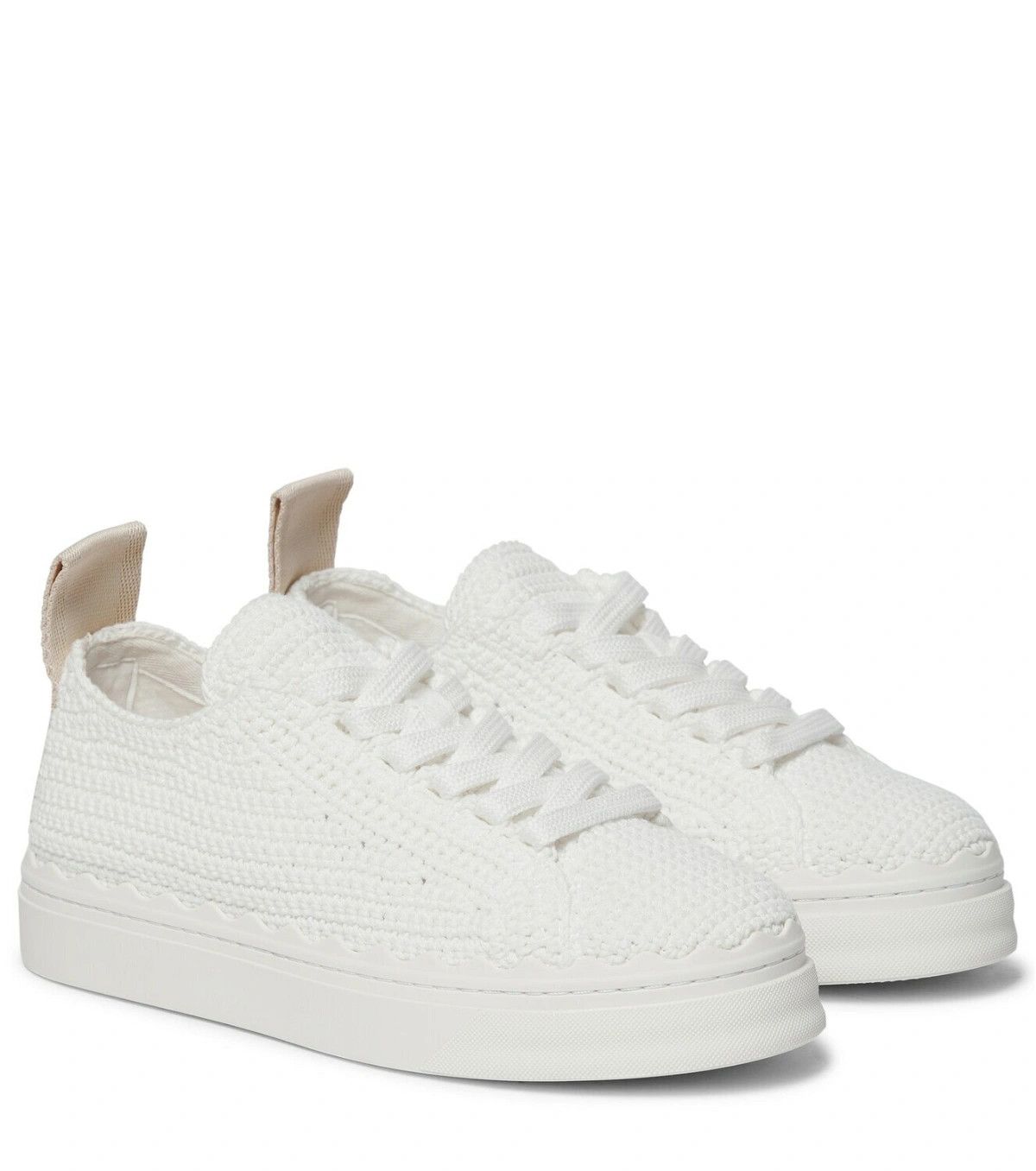 image of Chloe O1Loc1C0424 Laurent Sneakers In White, Women's (Size 8)
