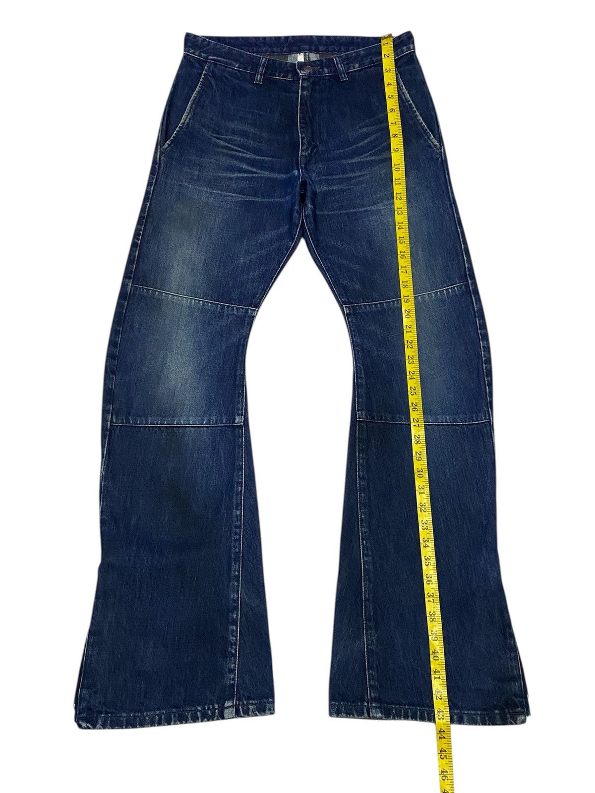 junhashimoto 💃Junhashimoto Curved Leg Flare Denim Jeans Size US 30 / EU 46 - 16 Thumbnail