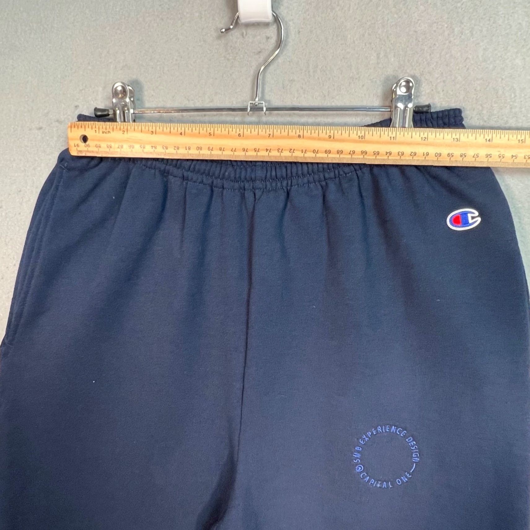 Champion Champion Jogger Pants Mens Athletic Navy Blue M Size 26in Inseam 31in Cotton Polyester Embroidery Size US 31 - 5 Thumbnail
