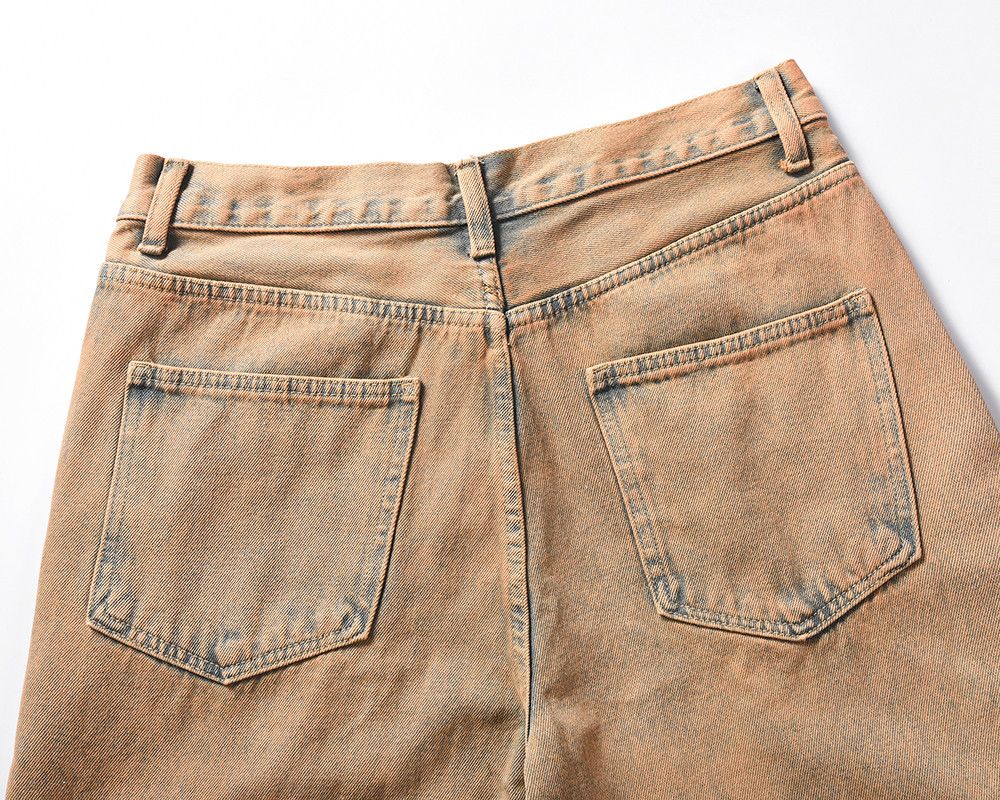 Vintage Yellow Mud straight Cut Jeans Size US 30 / EU 46 - 8 Thumbnail