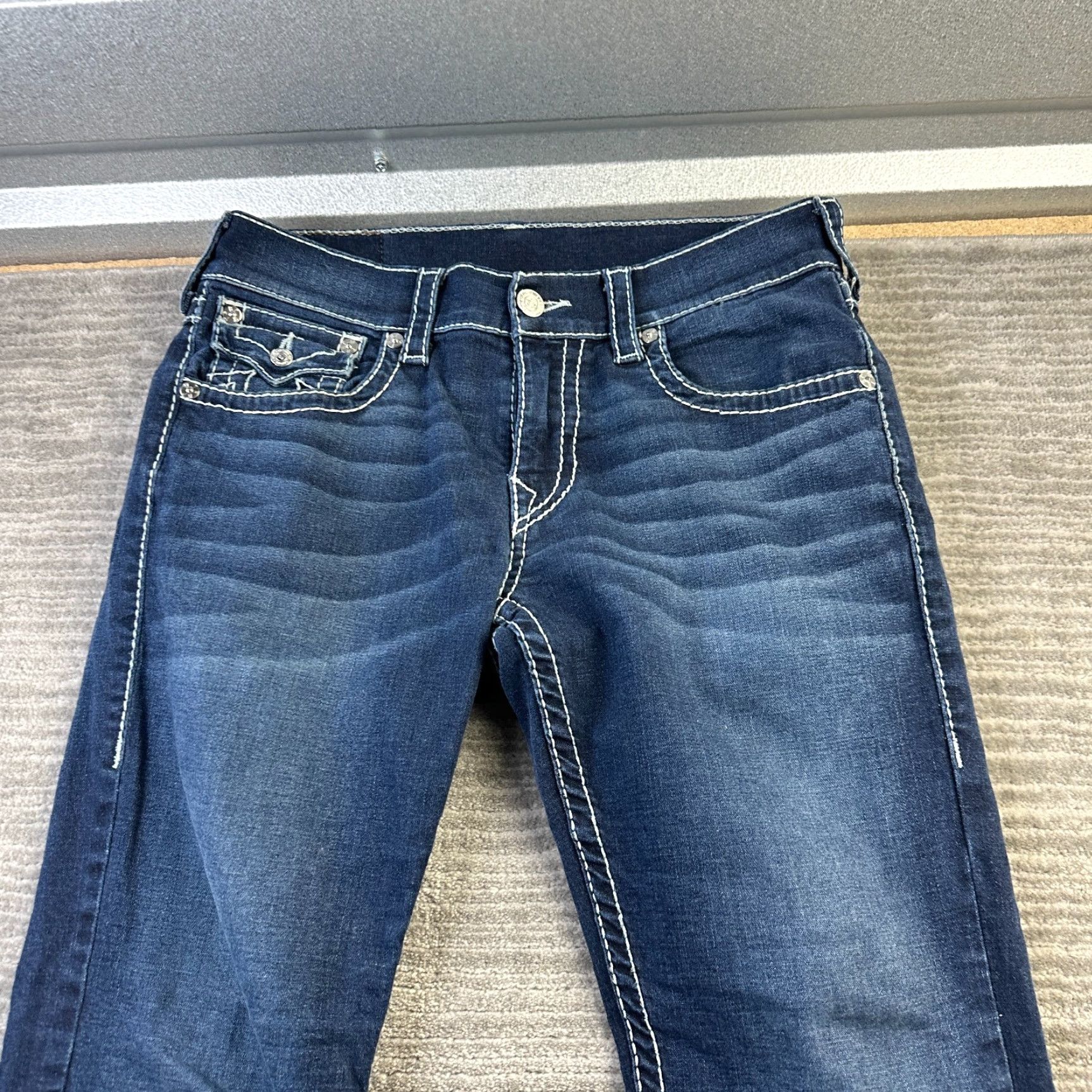 True Religion True Religion Jeans Mens 32 Natural Big T Flap Thick Stitch Size US 32 / EU 48 - 4 Thumbnail