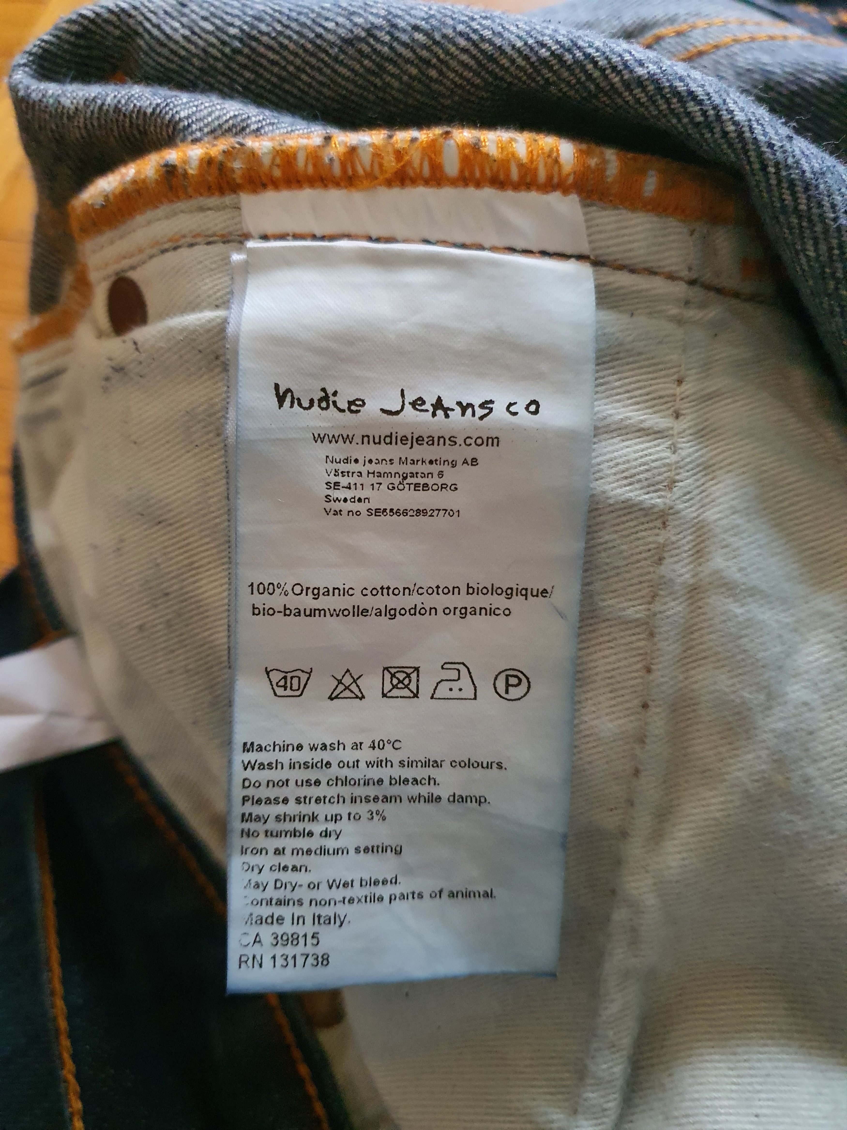 Nudie Jeans GRIM TIM DRY SELVAGE (NJ4087) - Selvedge Jeans - W33 Size US 33 - 8 Thumbnail