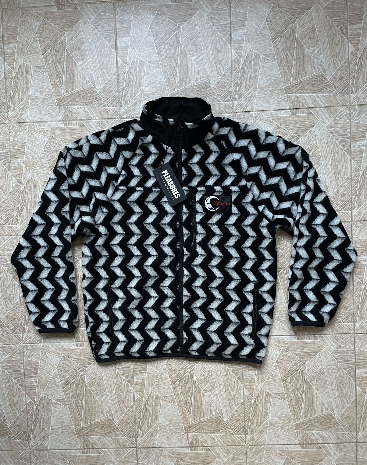 Pleasures Skate Y2K Rare Pleasures Wool Fleece Drifter Fuzzy Jacket L Size US L / EU 52-54 / 3 - 5 Thumbnail