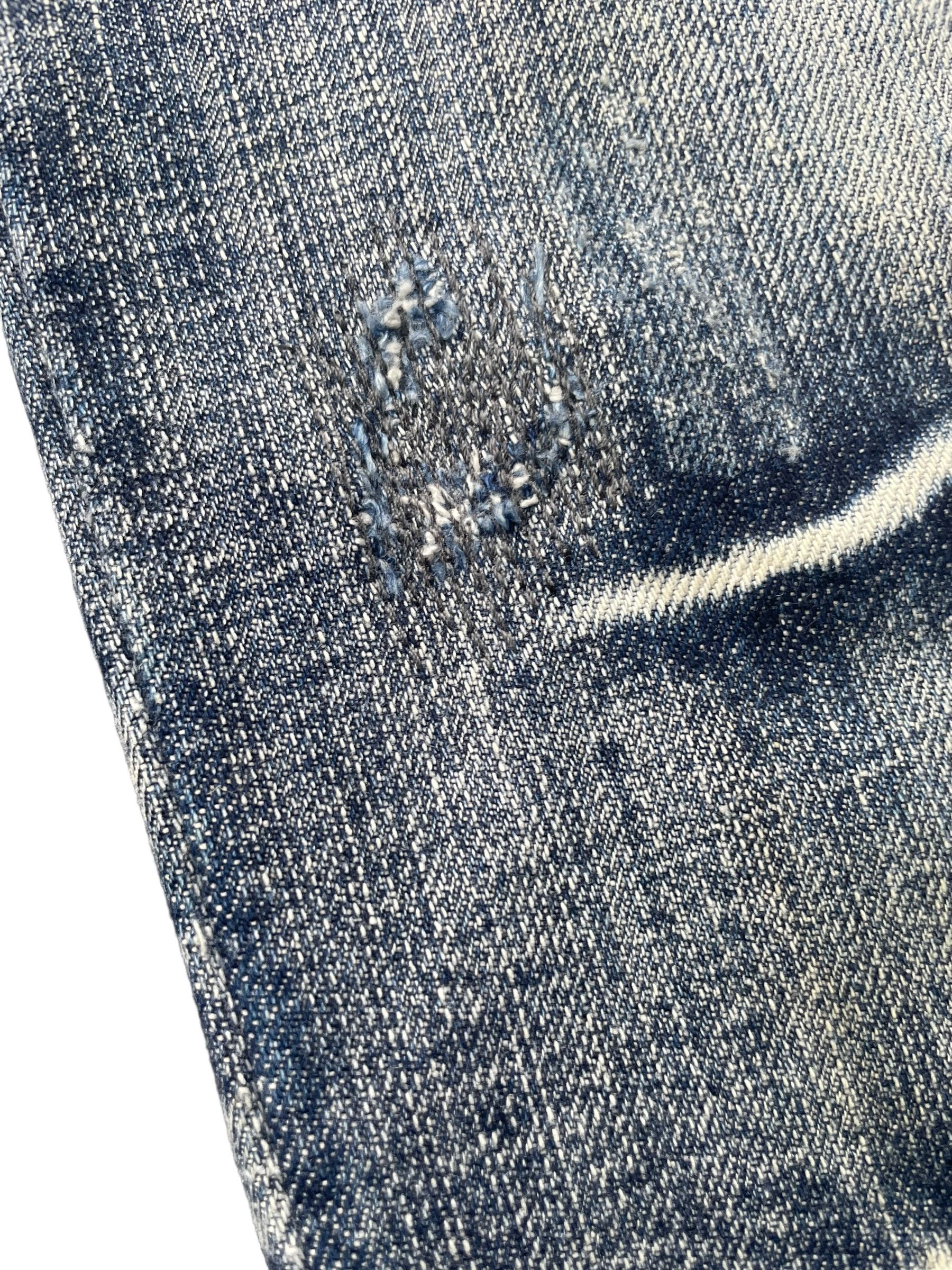 Japanese Brand Hi-Hop Custom Distresed Denim Size US 34 / EU 50 - 6 Thumbnail