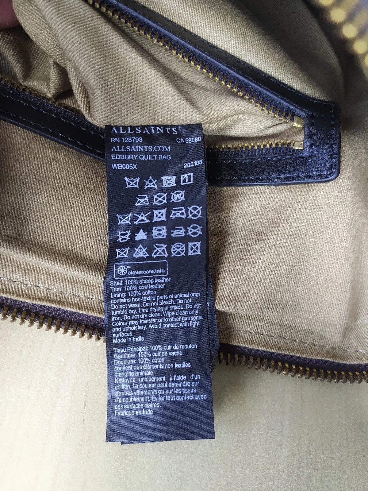 Allsaints AllSaints Edbury quilted leather shoulder bag FTP - 8047 Size ONE SIZE - 14 Thumbnail