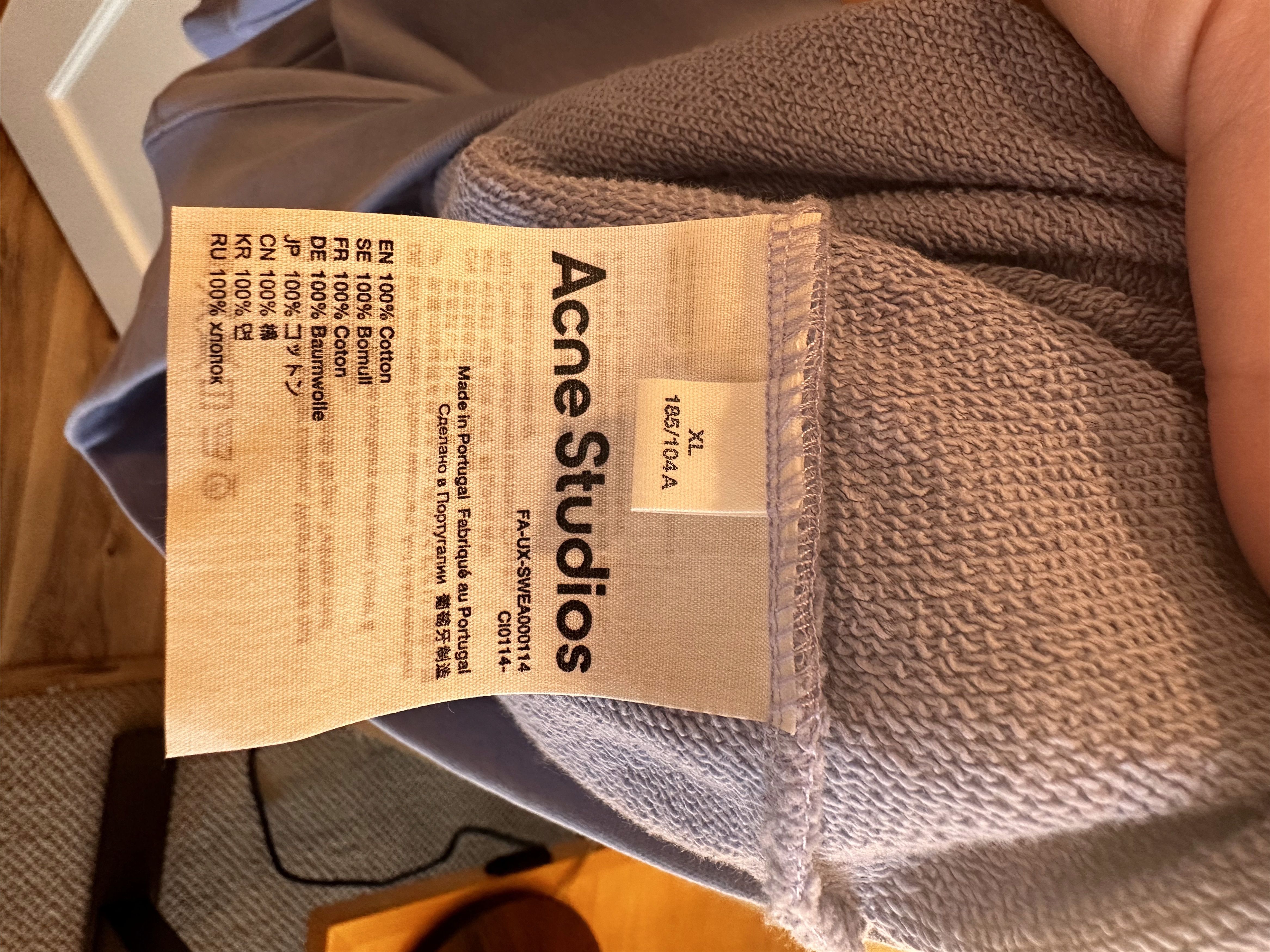 Acne Studios Crew neck sweatshirt, Pale Purple Size US XL / EU 56 / 4 - 9 Thumbnail