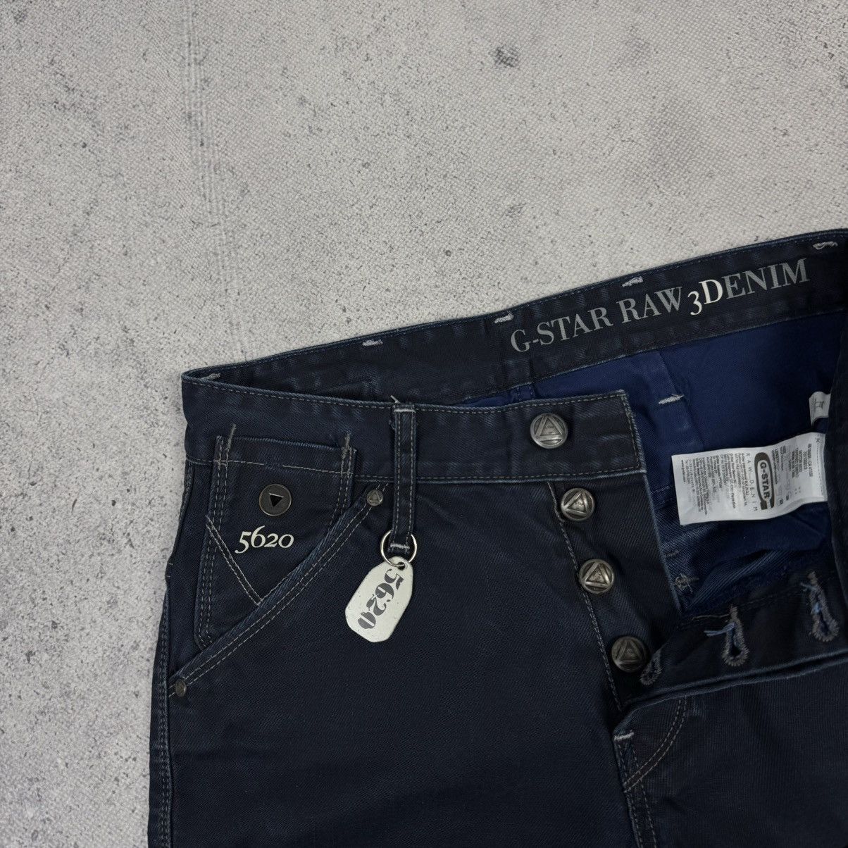 G-Star Crazy G Star RAW 5620 Double Knee Tapered Denim Jeans Size US 28 / EU 44 - 7 Thumbnail